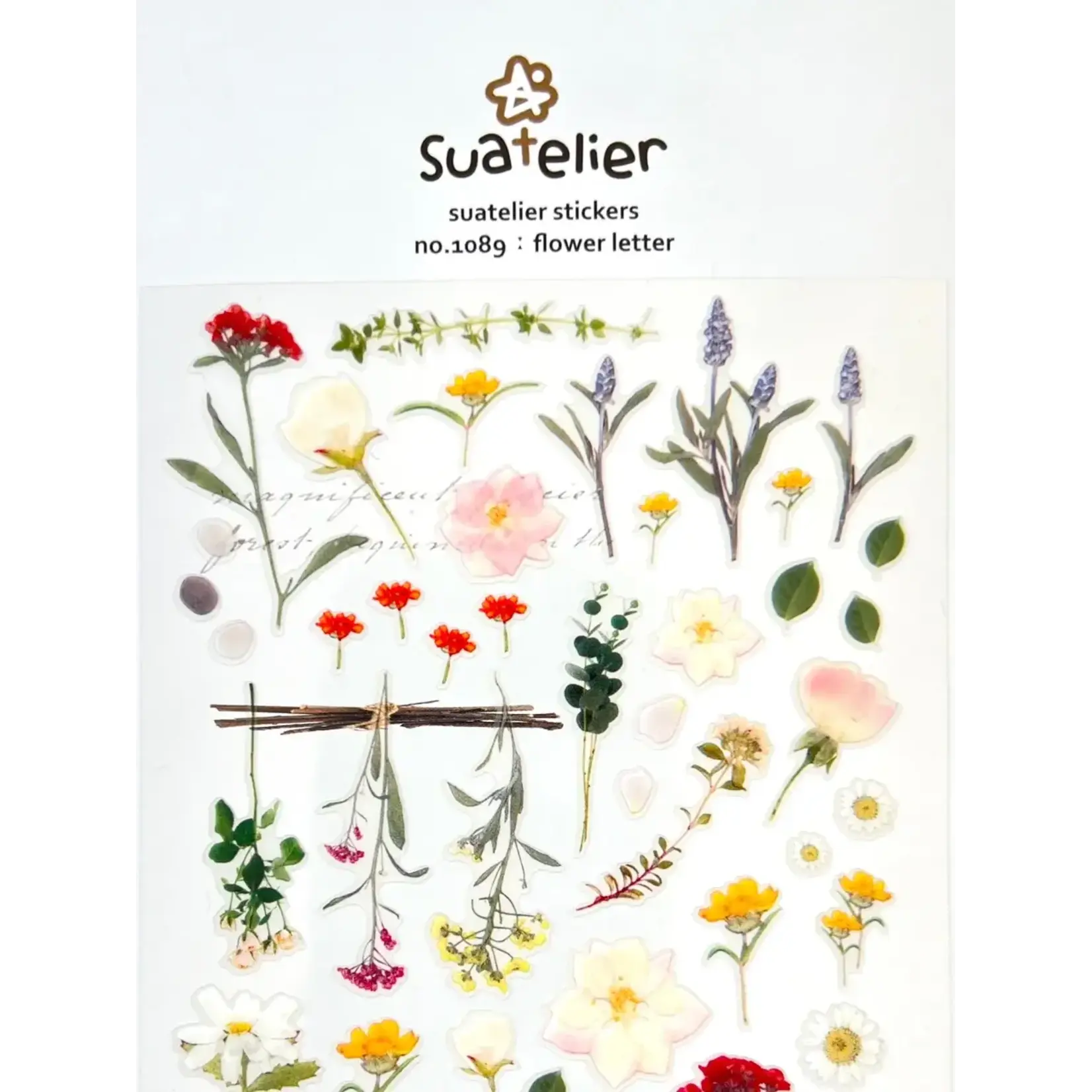 Suatelier Flower Letter Stickers - 01089