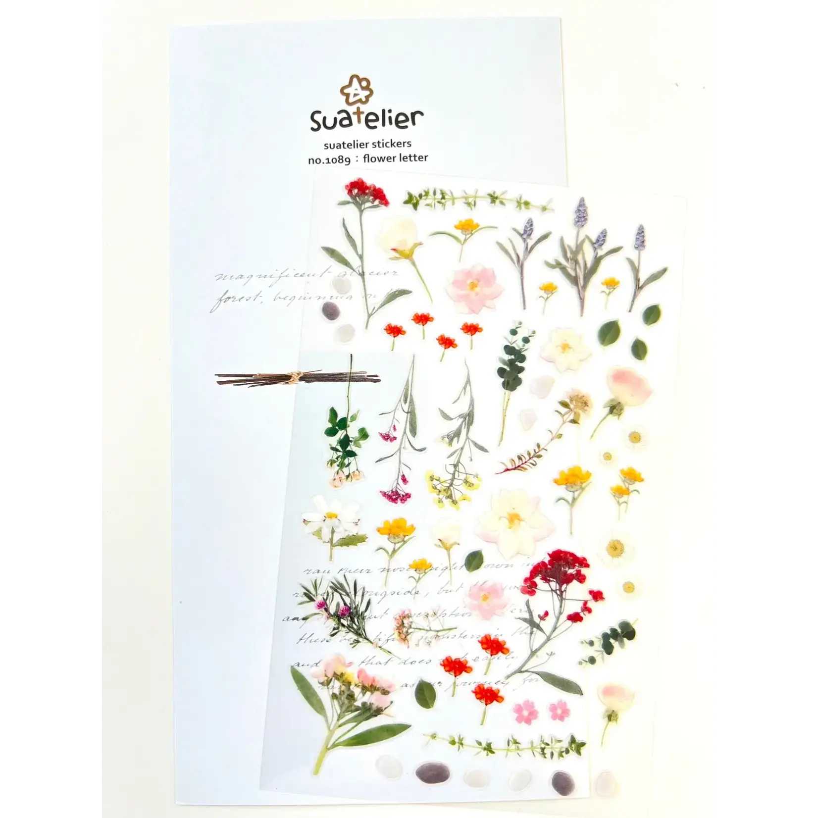 Suatelier Flower Letter Stickers - 01089