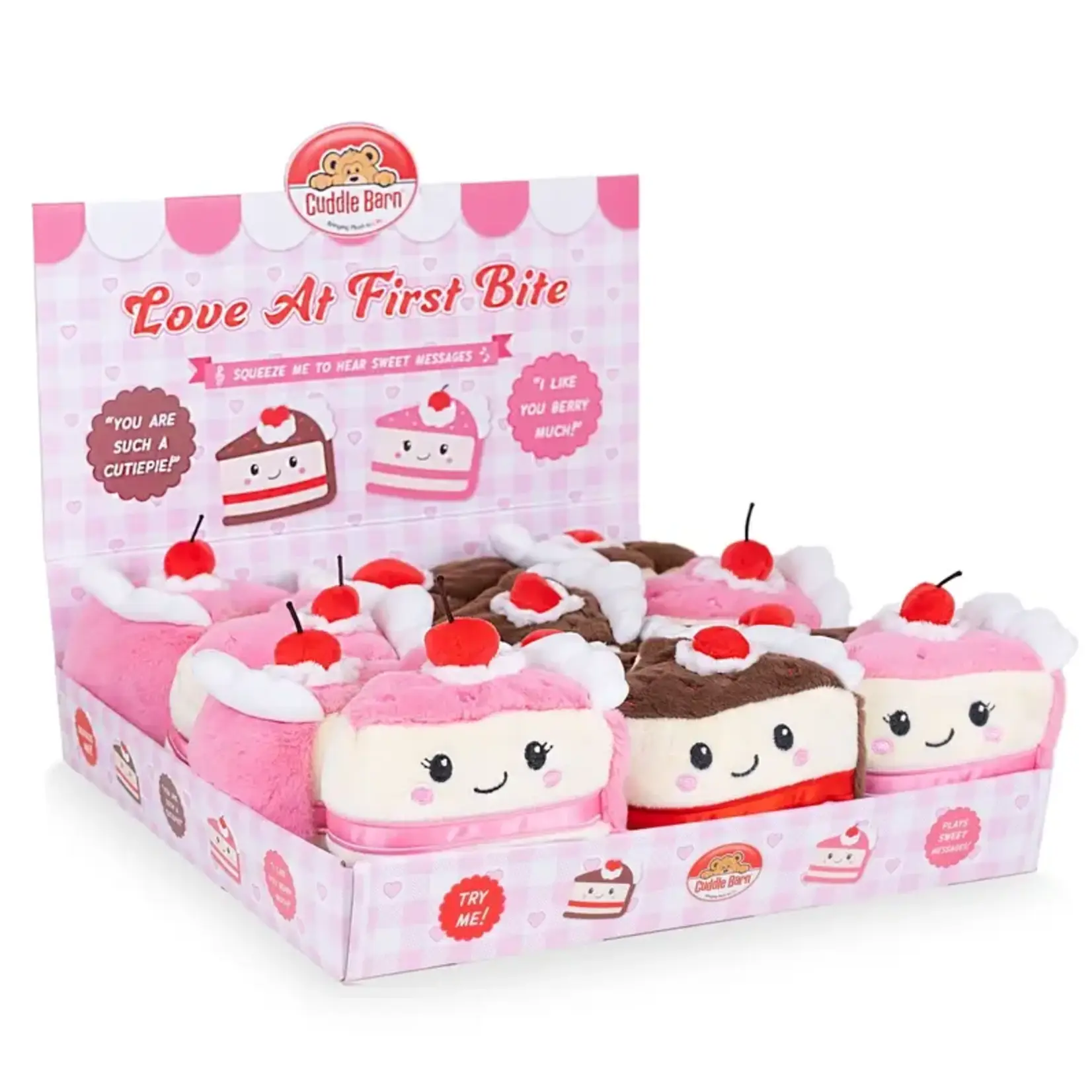 Cuddle Barn Love At First Bite Squeezers (Valentine's Cake Squeezers)