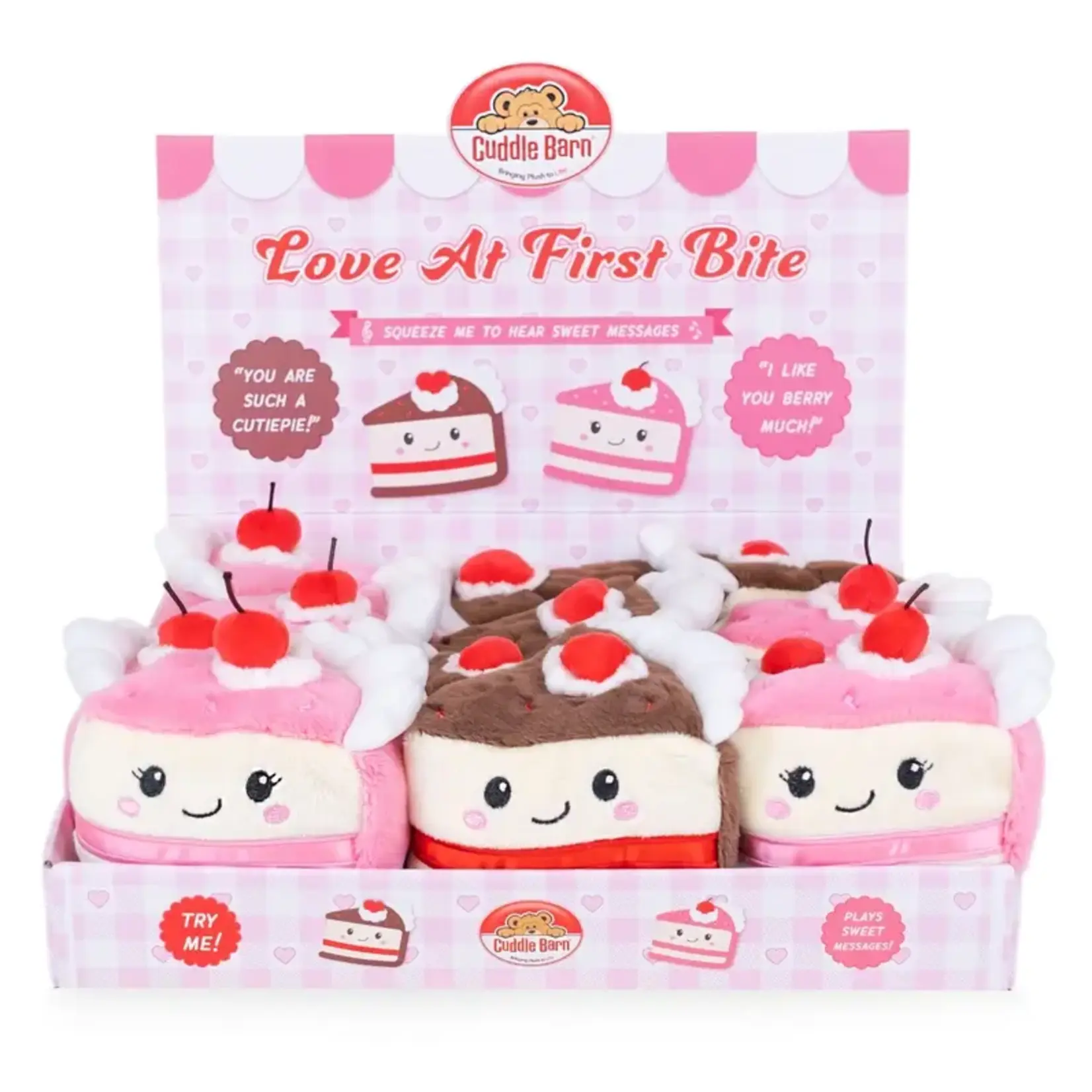 Cuddle Barn Love At First Bite Squeezers (Valentine's Cake Squeezers)