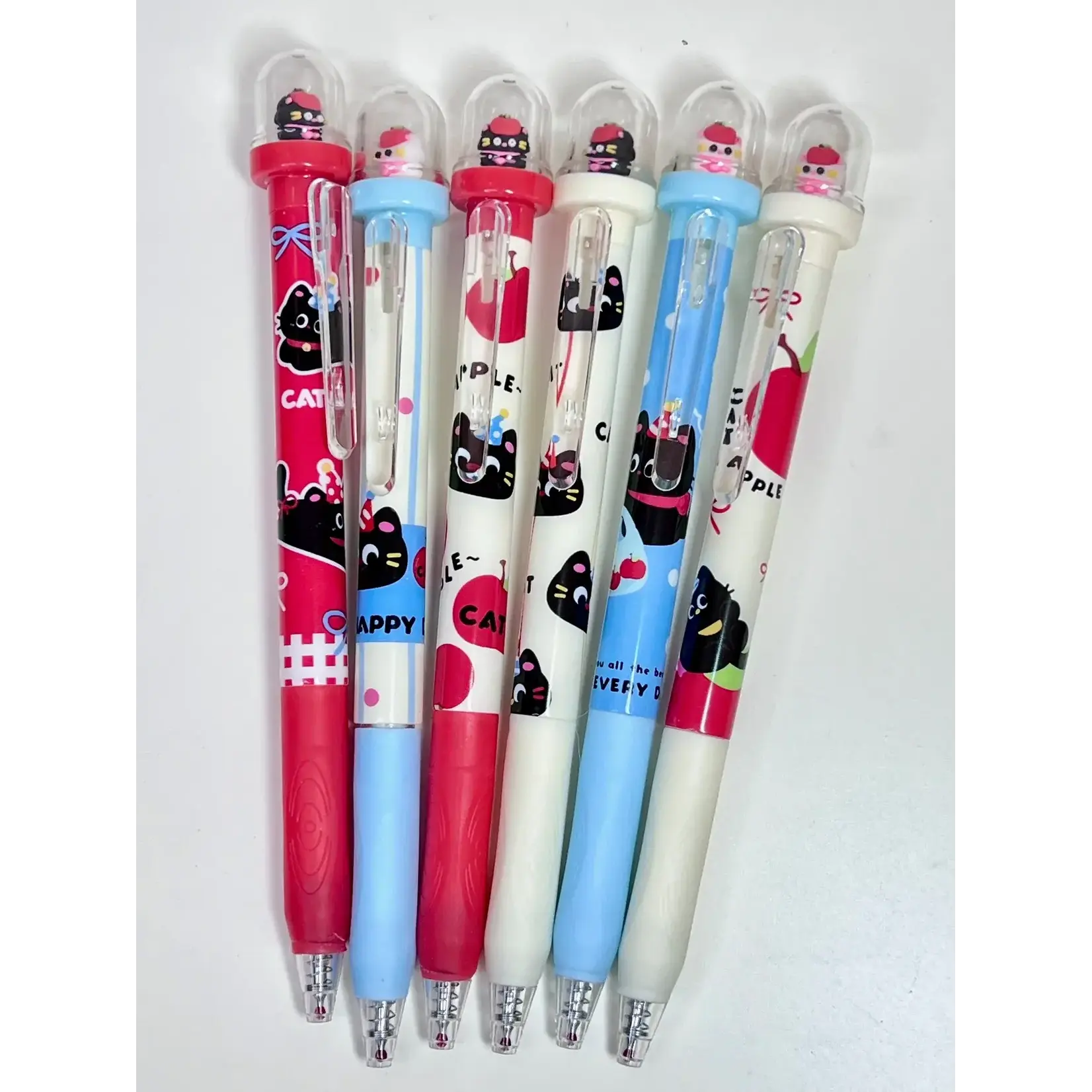 Apple Cat Retractable Gel Pen - 22725