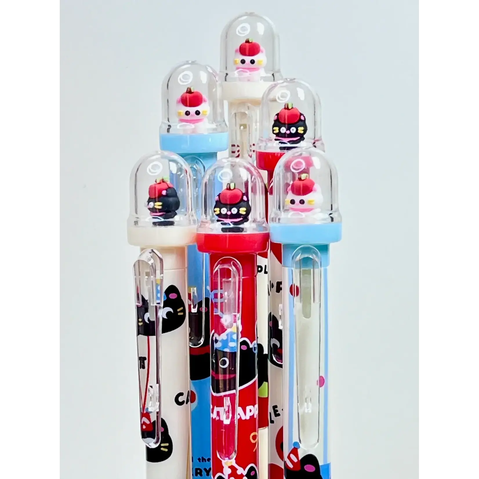 Apple Cat Retractable Gel Pen - 22725