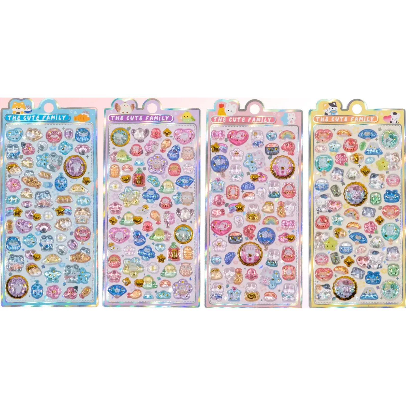3D Animal Jewel Phone Stickers - 11086