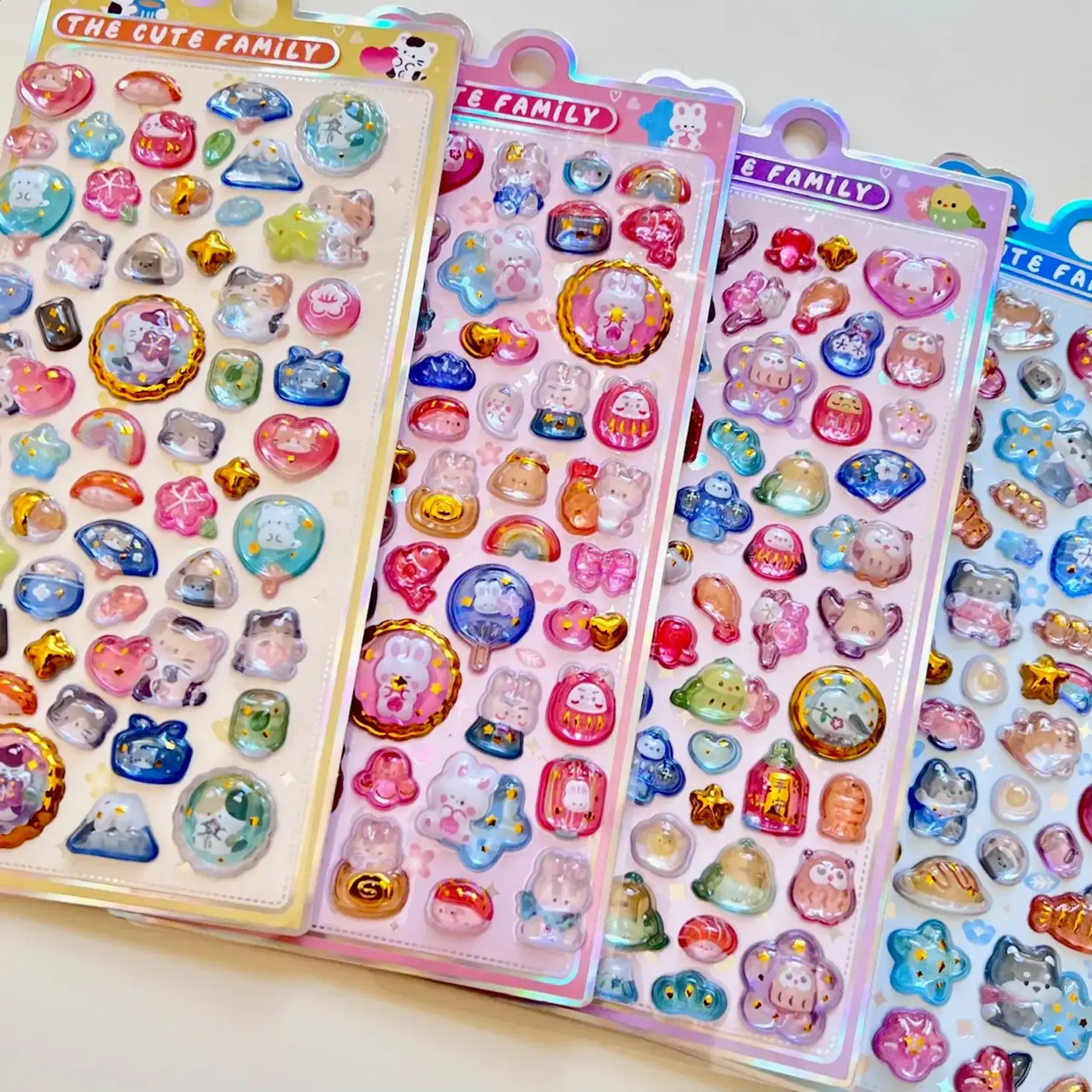 3D Animal Jewel Phone Stickers - 11086