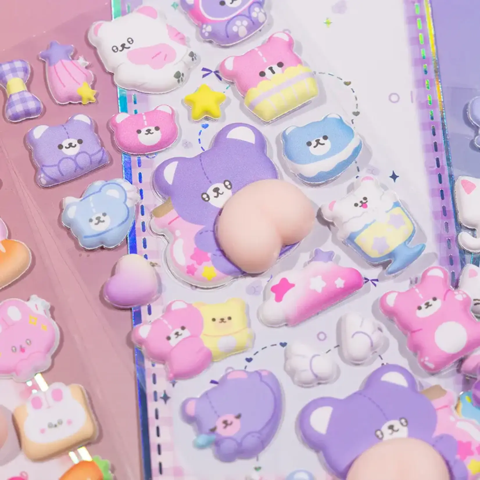 Animal Squishy Butt Stickers - 11089