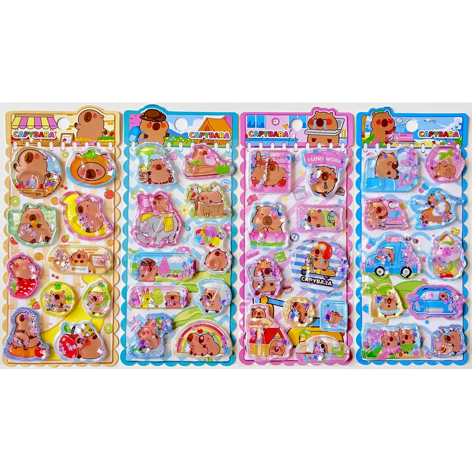 Capybara Water Stickers - 11093