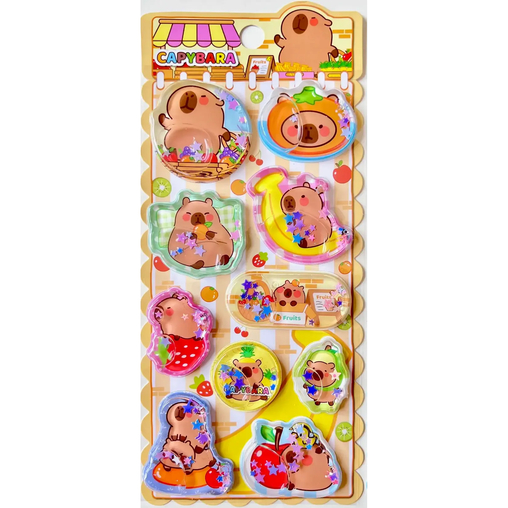 Capybara Water Stickers - 11093