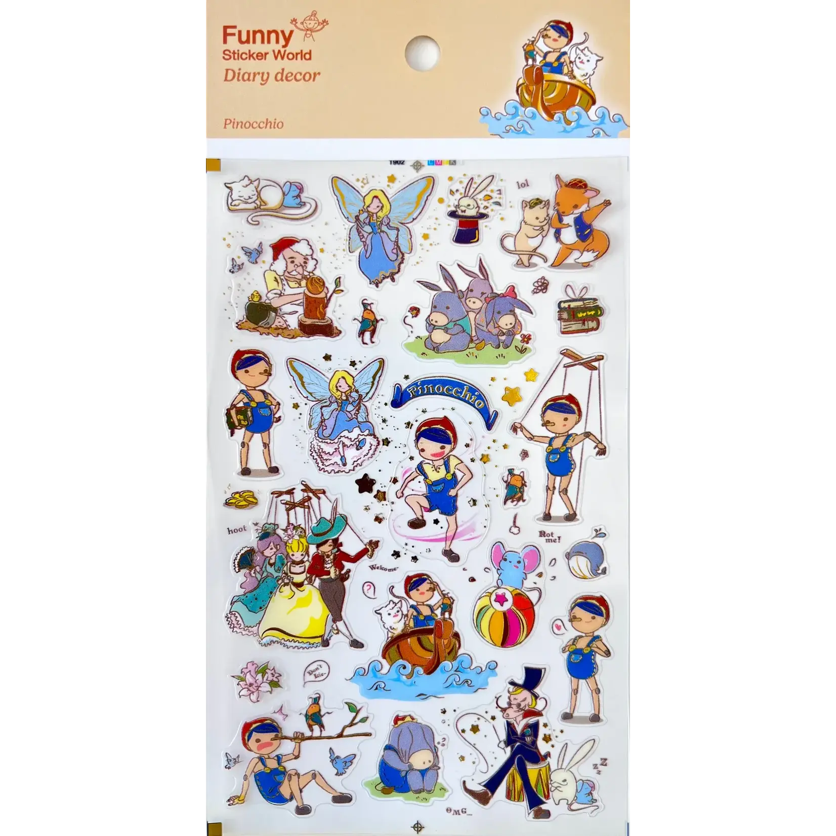 Pinocchio Fairy Tale Stickers - 40719