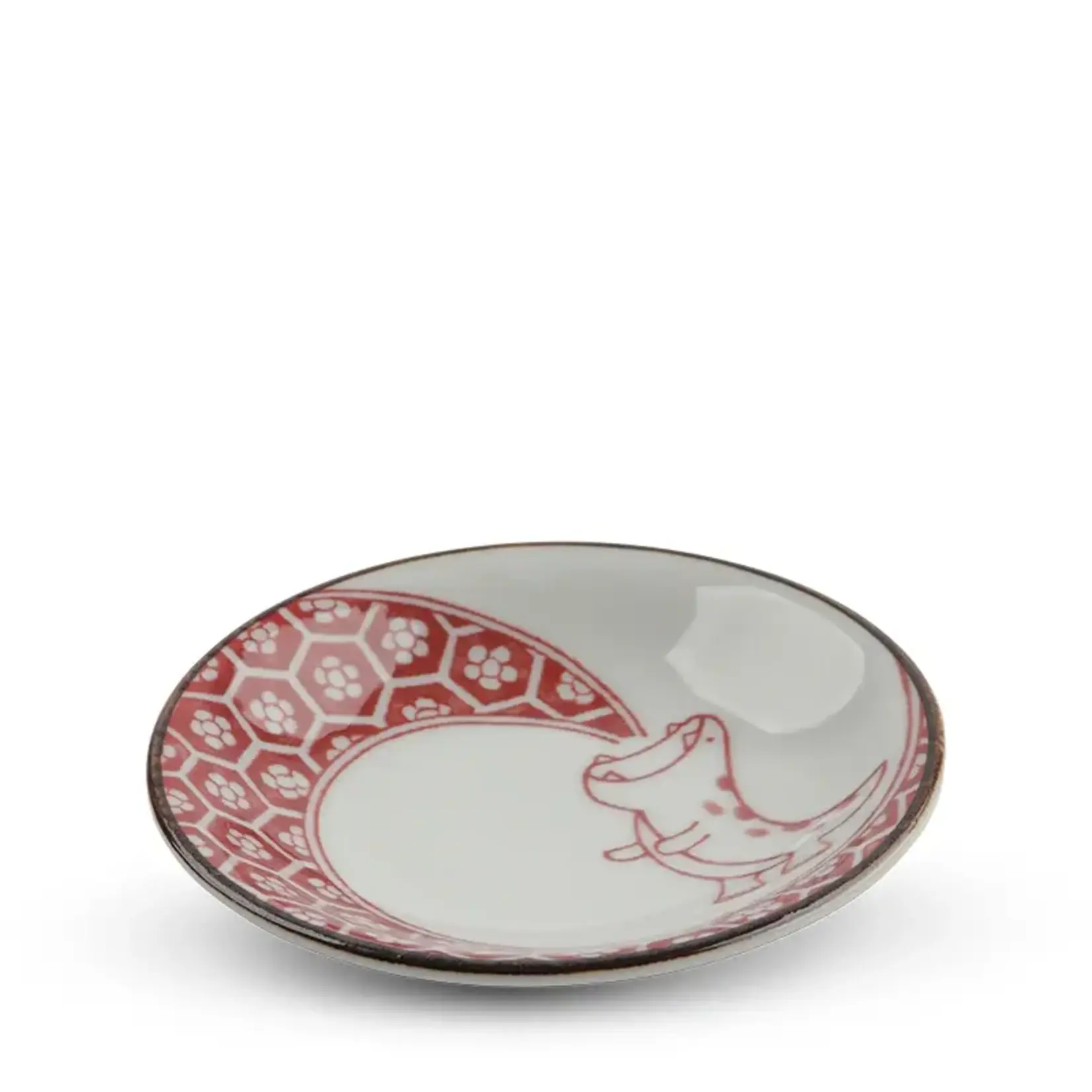 Imari-Style Dino 3.5" Sauce Dish "Akaenryu" - J6814