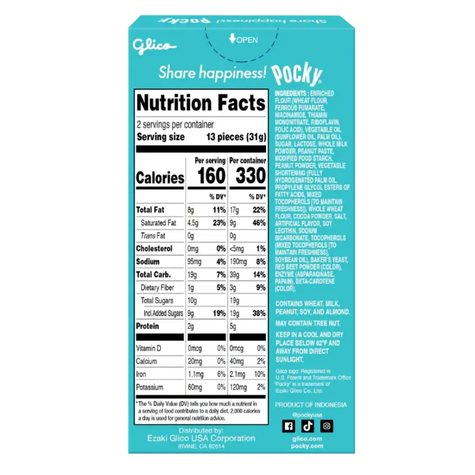 Glico Pocky - Peanut Butter 2.19oz