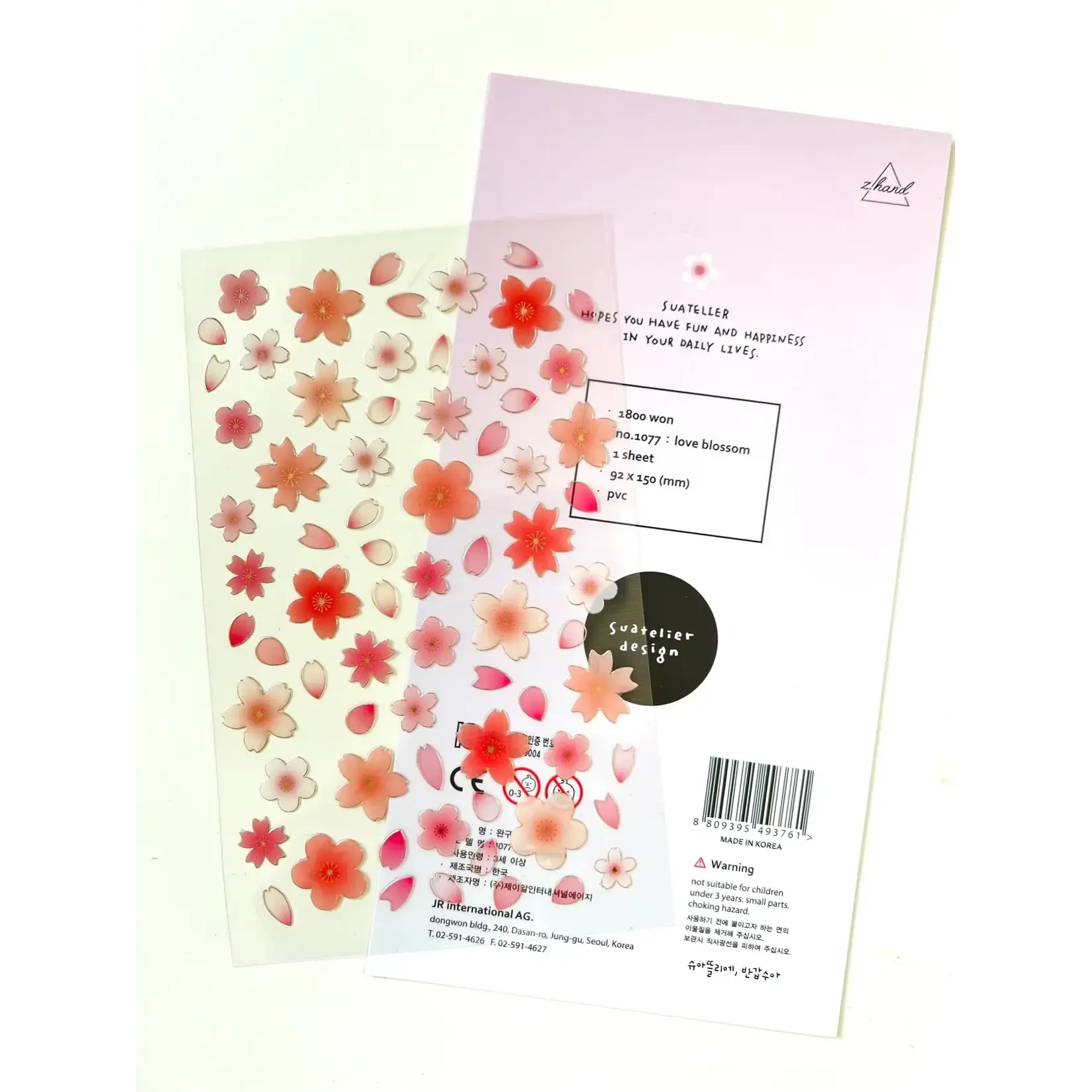 Suatelier Suatelier Love Blossom (Sakura) Stickers - 01077