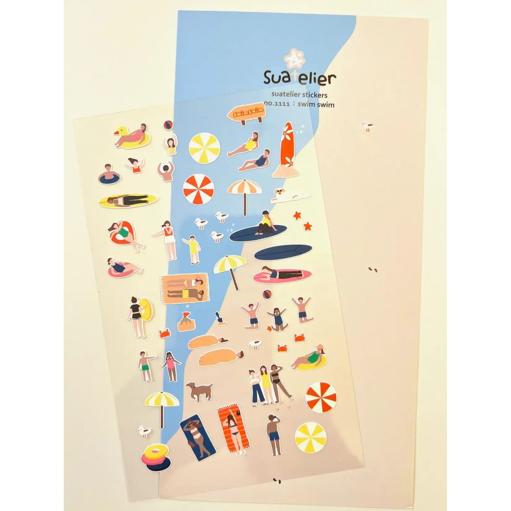 Suatelier Suatelier Swim Beach Day Stickers - 01111