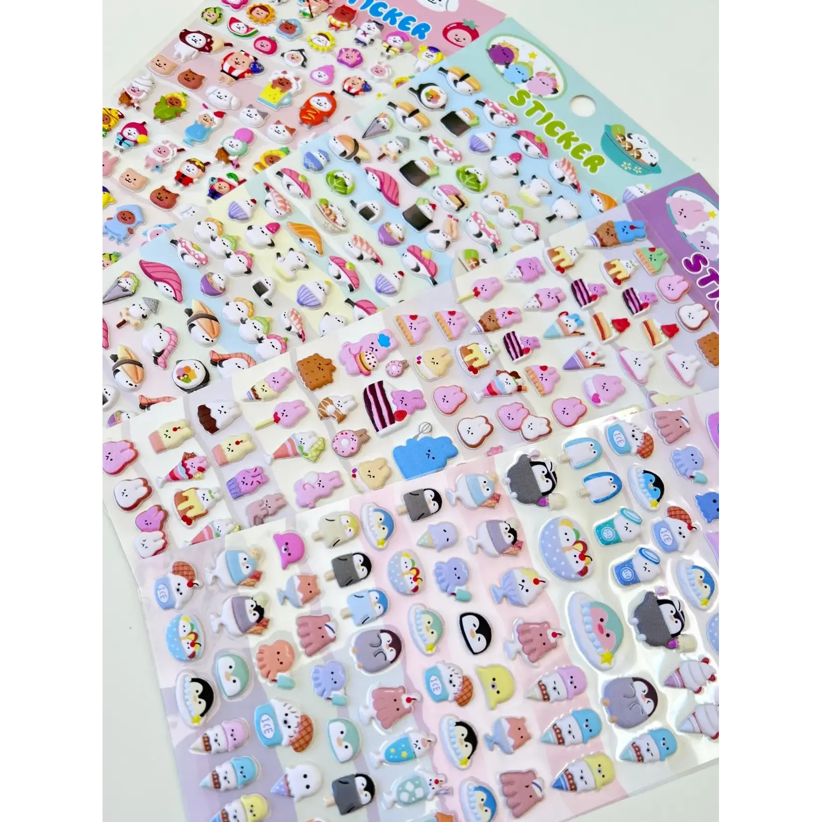 Shanle Tiny Animal Puffy Assorted Stickers - 11024