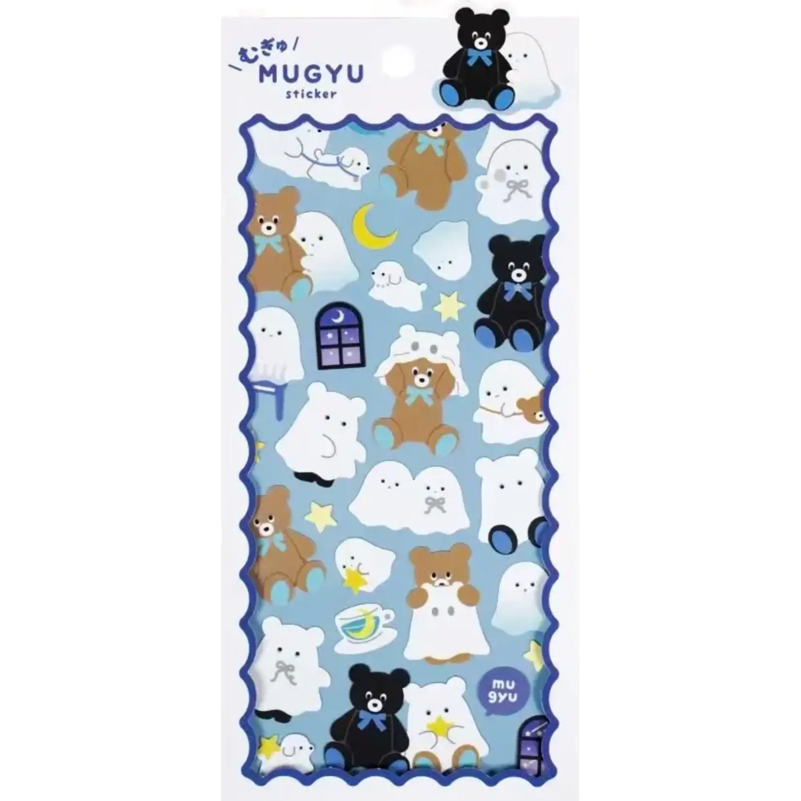 Shanle "Mugyu" Cute Animals Assorted Stickers - 11027