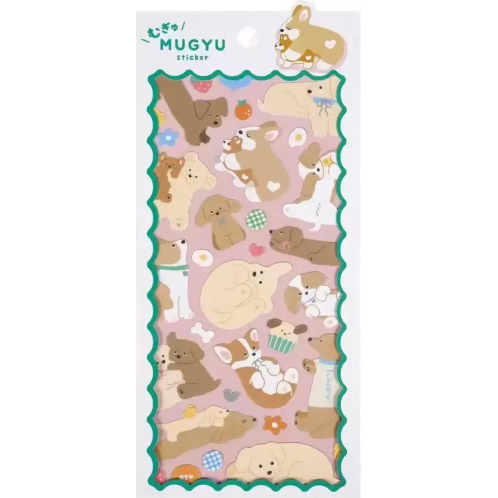 Shanle "Mugyu" Cute Animals Assorted Stickers - 11027