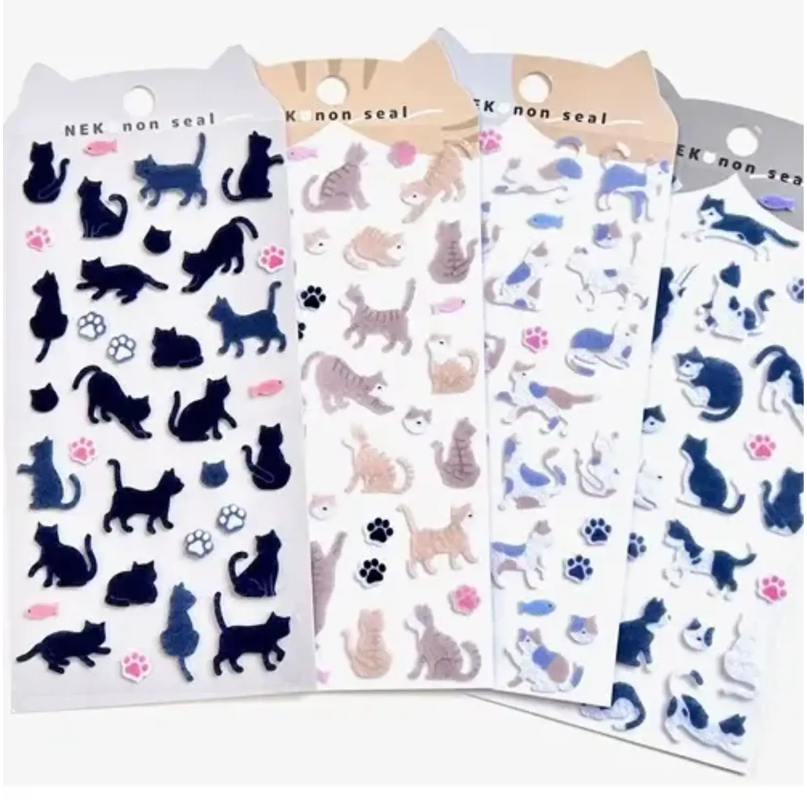 Shanle Cat Felt Assorted Stickers - 11029