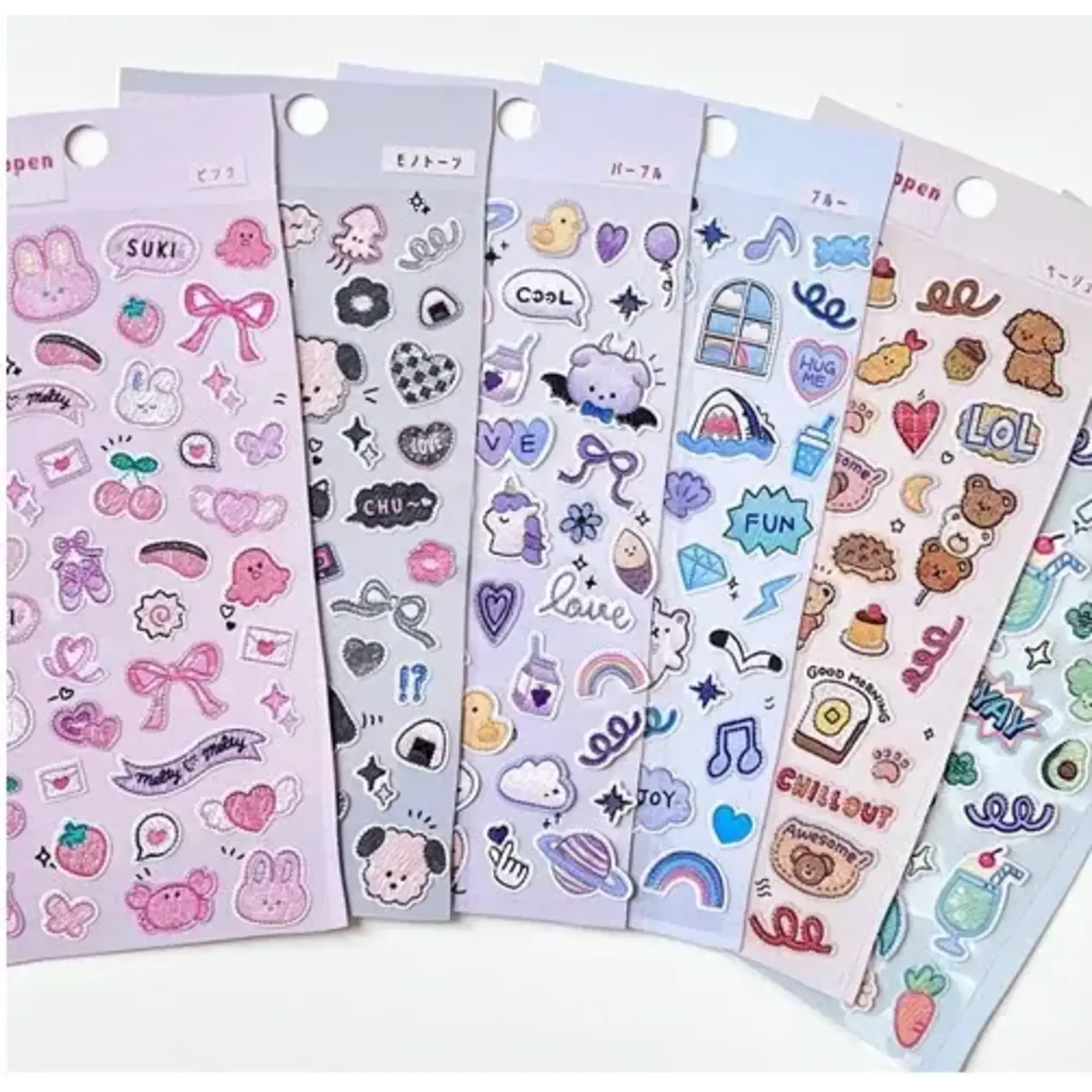 Shanle Fabric Felt Assorted Stickers - 11030