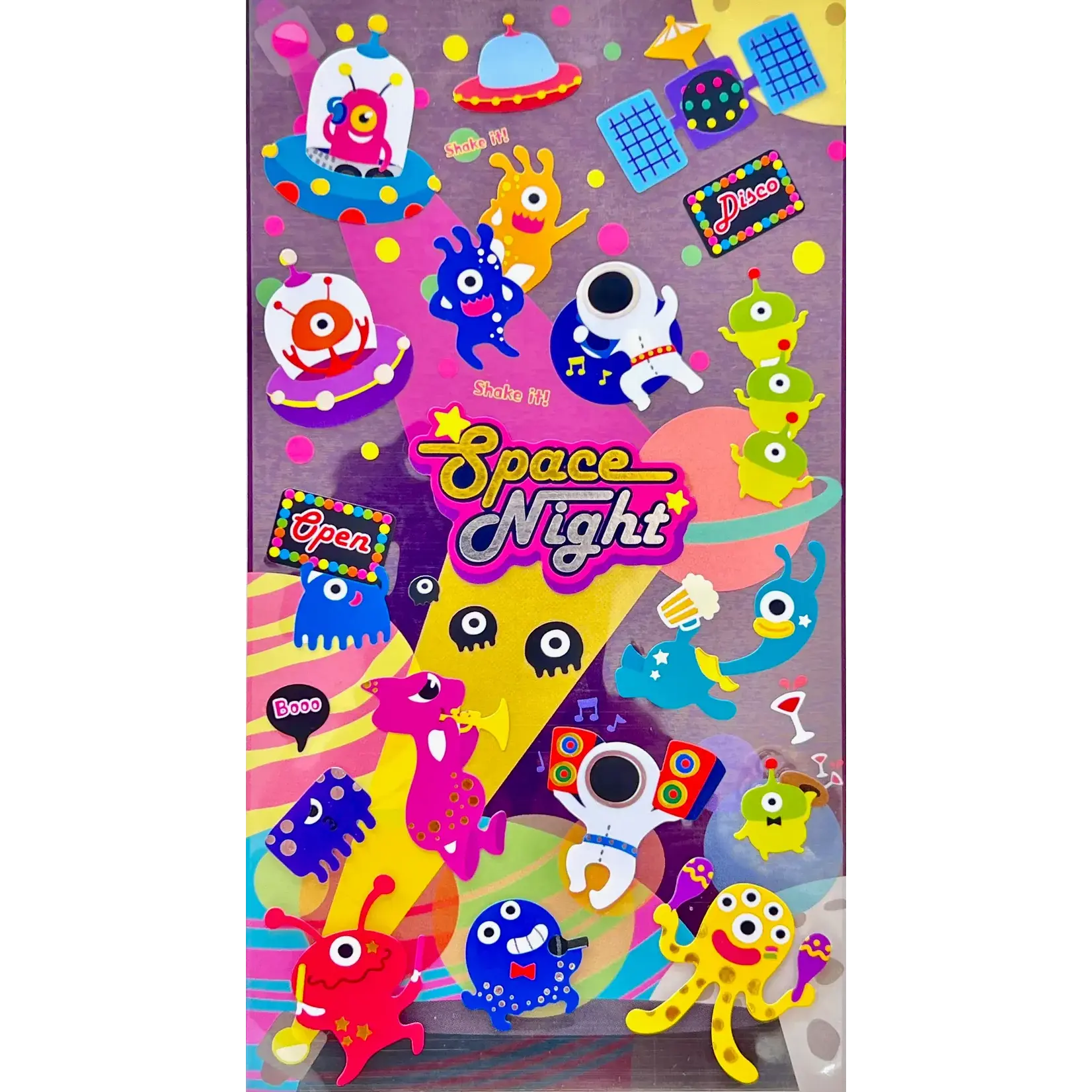 Latech Alien Space Night Stickers - 42959