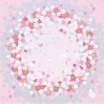 Furoshiki - Small, Circle of Sakura w/Usagi