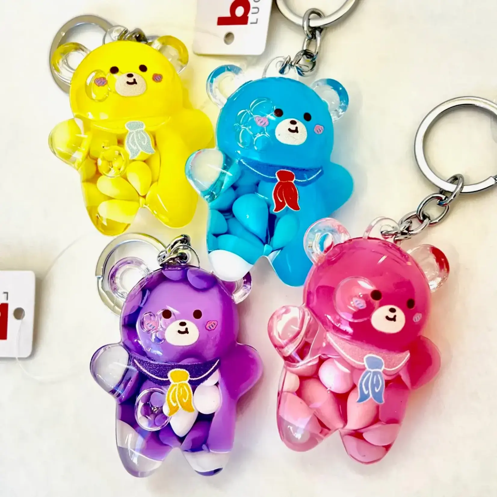 Bear Floaty Charm Keyring - 12108