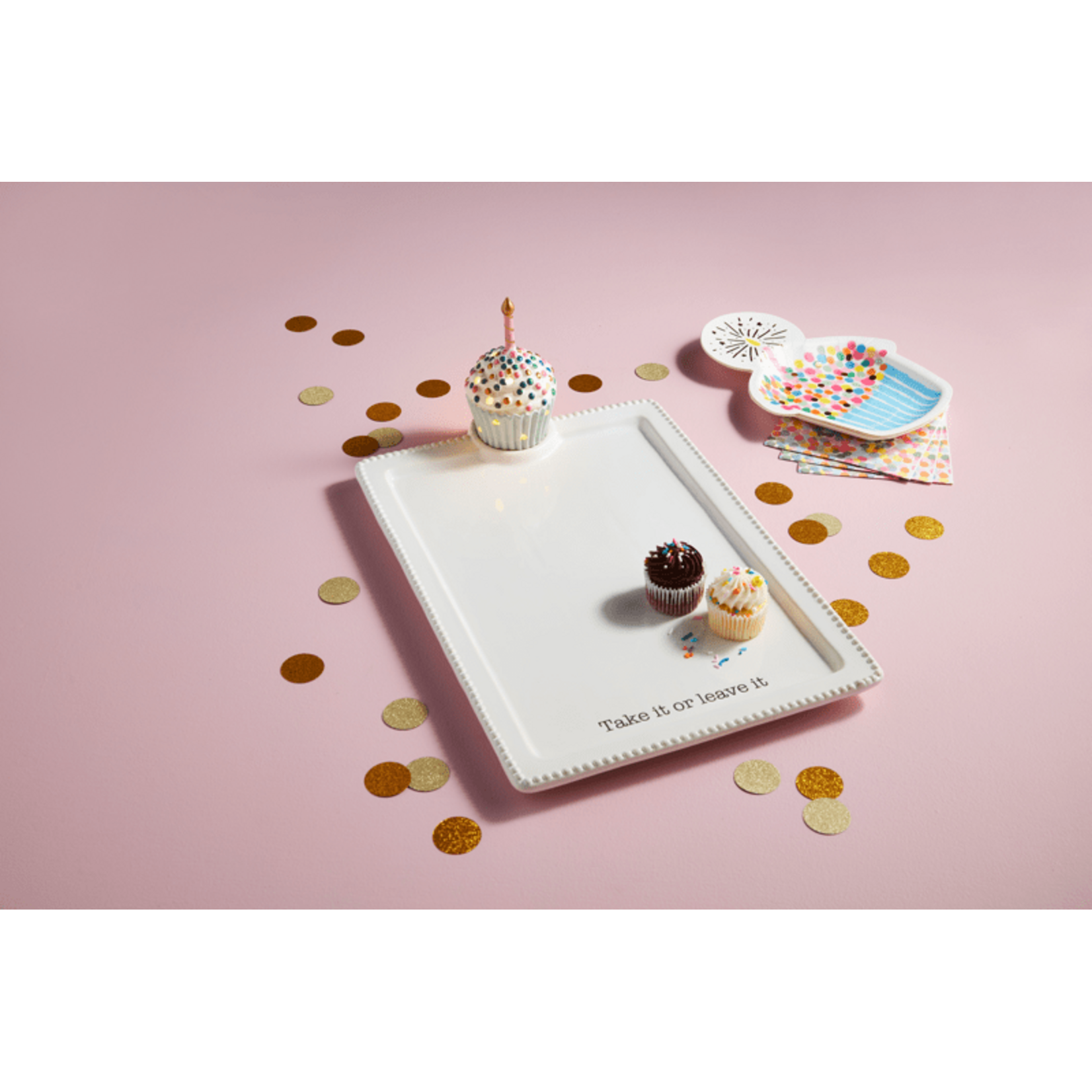 Mud Pie Cupcake Light-Up Sitter