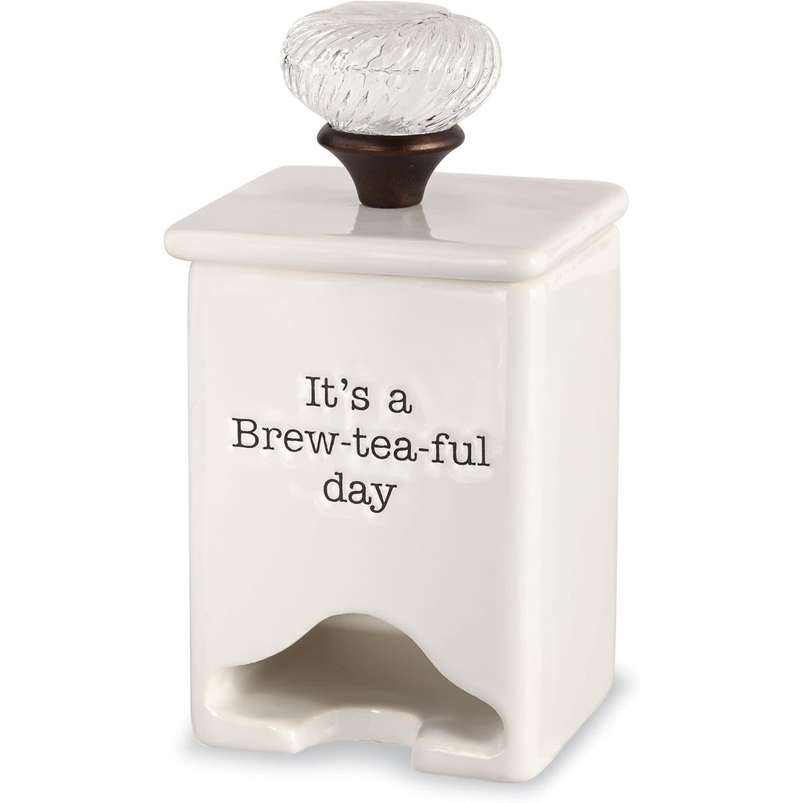 Mud Pie Ceramic Tea Bag Caddy