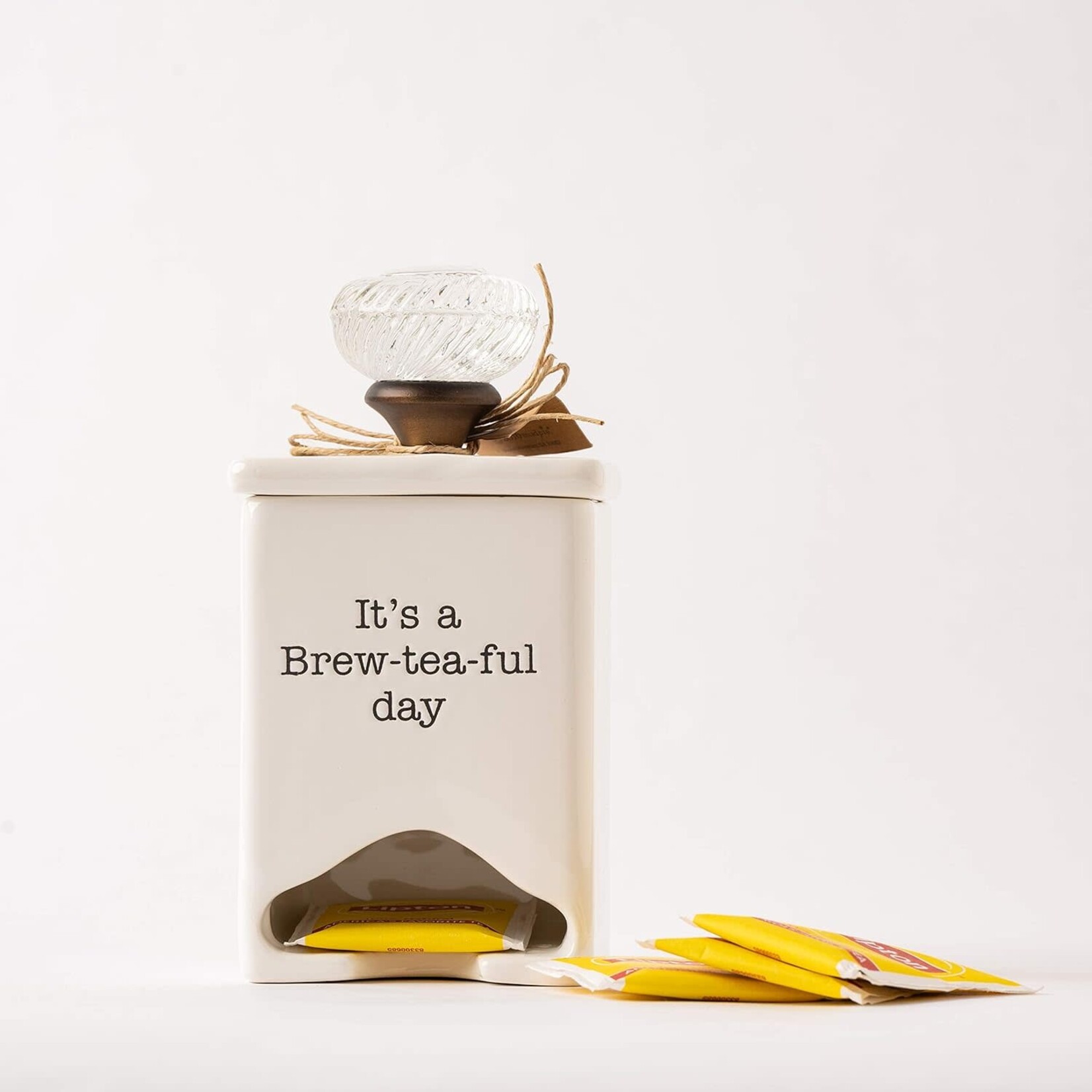 Mud Pie Ceramic Tea Bag Caddy