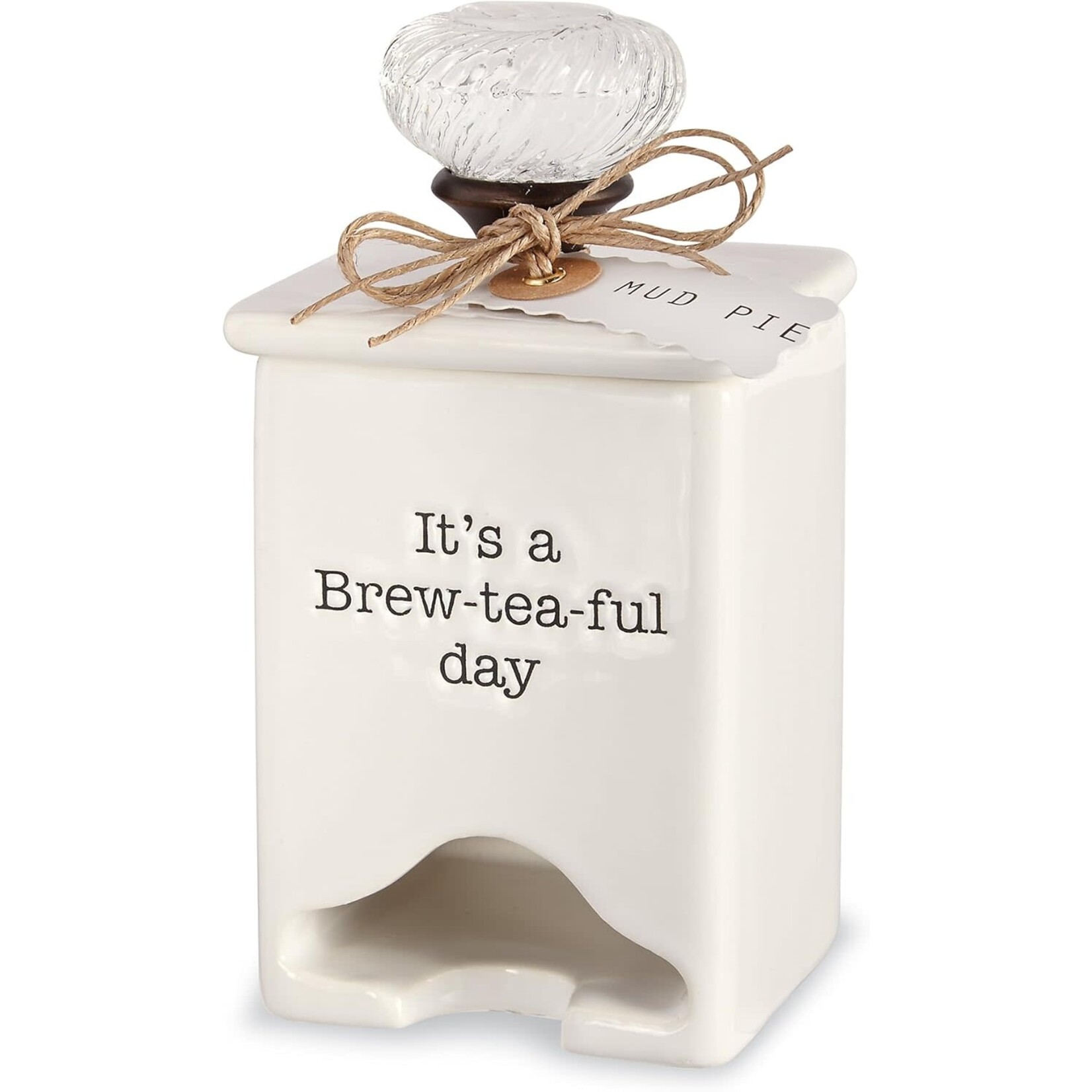 Mud Pie Ceramic Tea Bag Caddy
