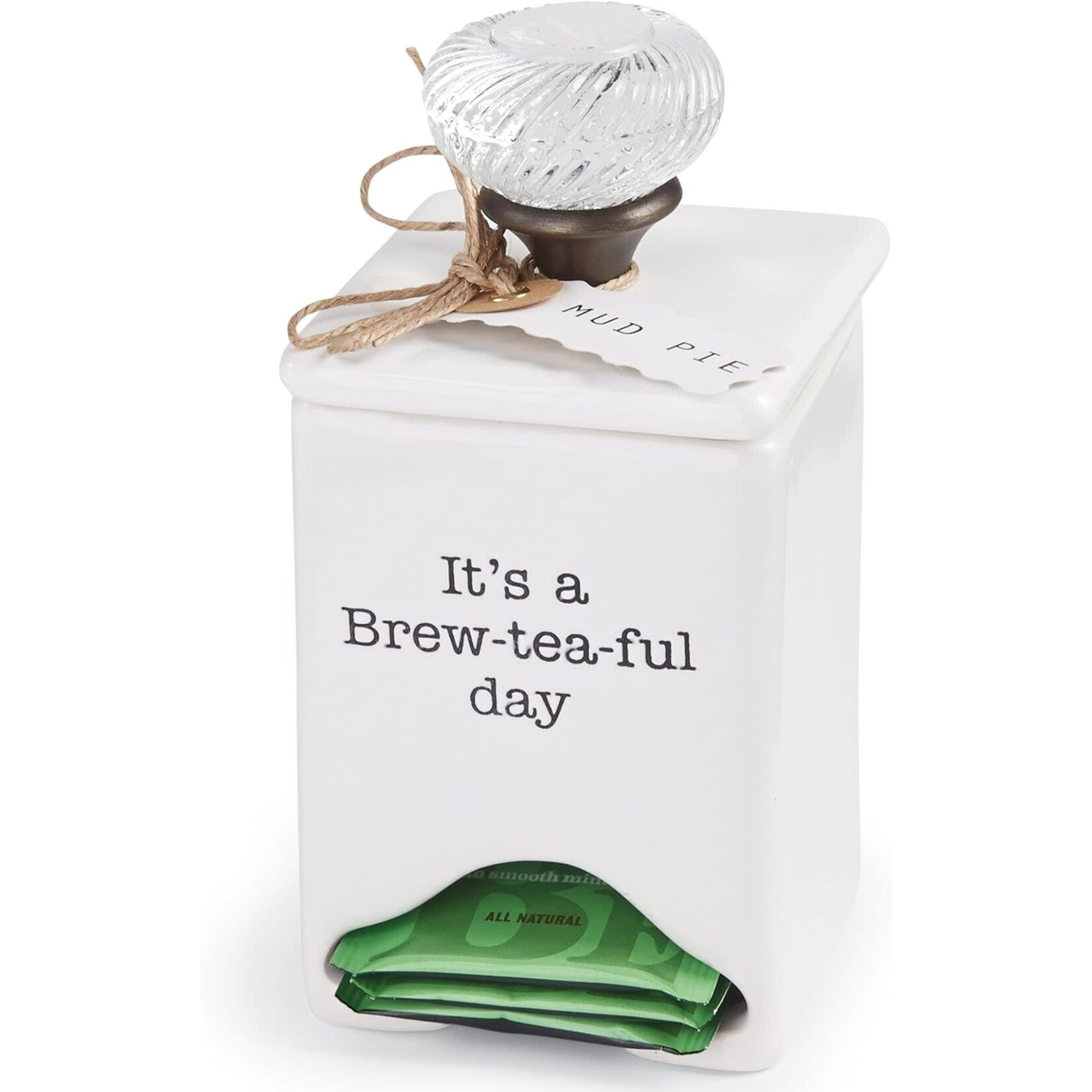Mud Pie Ceramic Tea Bag Caddy