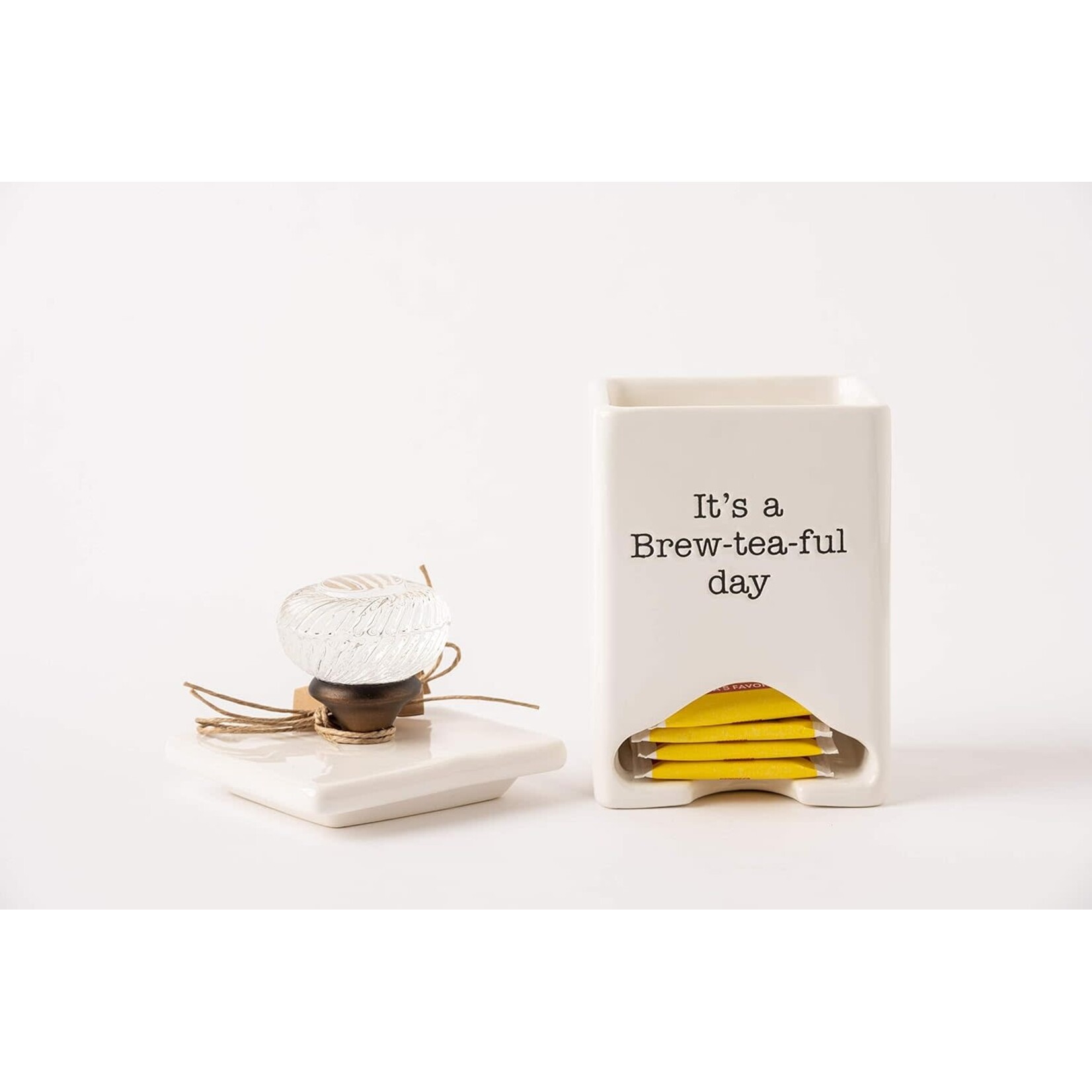 Mud Pie Ceramic Tea Bag Caddy