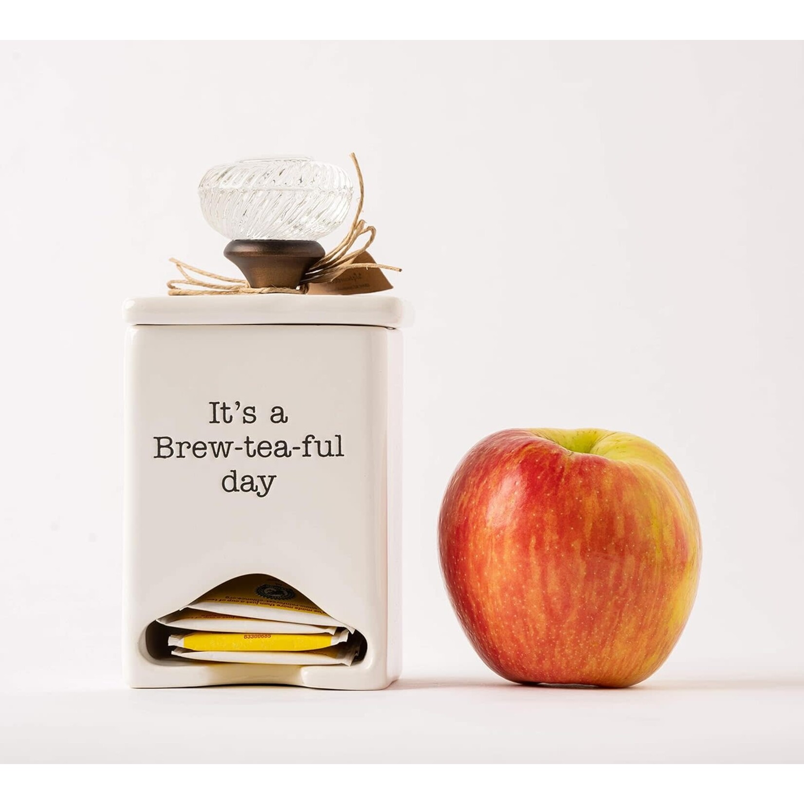 Mud Pie Ceramic Tea Bag Caddy