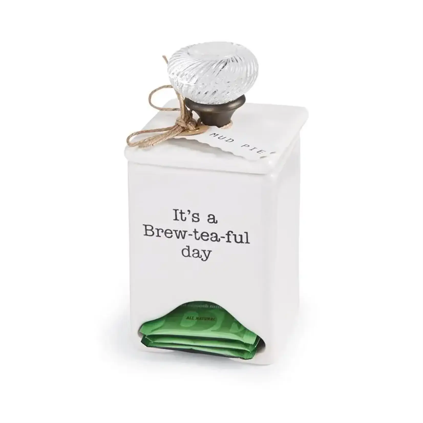 Mud Pie Ceramic Tea Bag Caddy