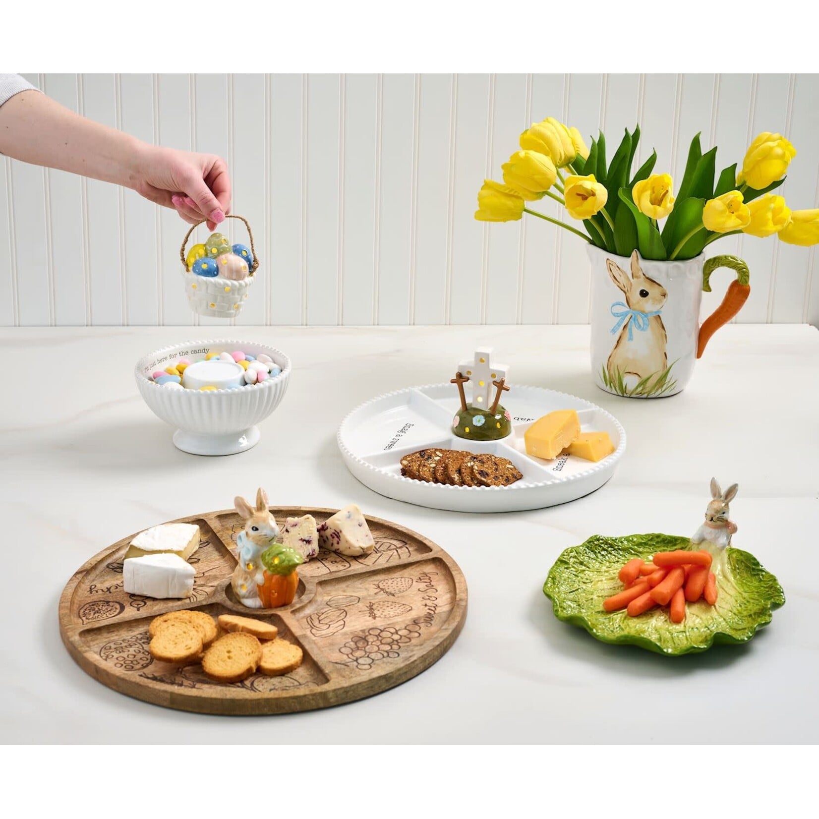 Mud Pie Easter Bunny Light-Up Sitter