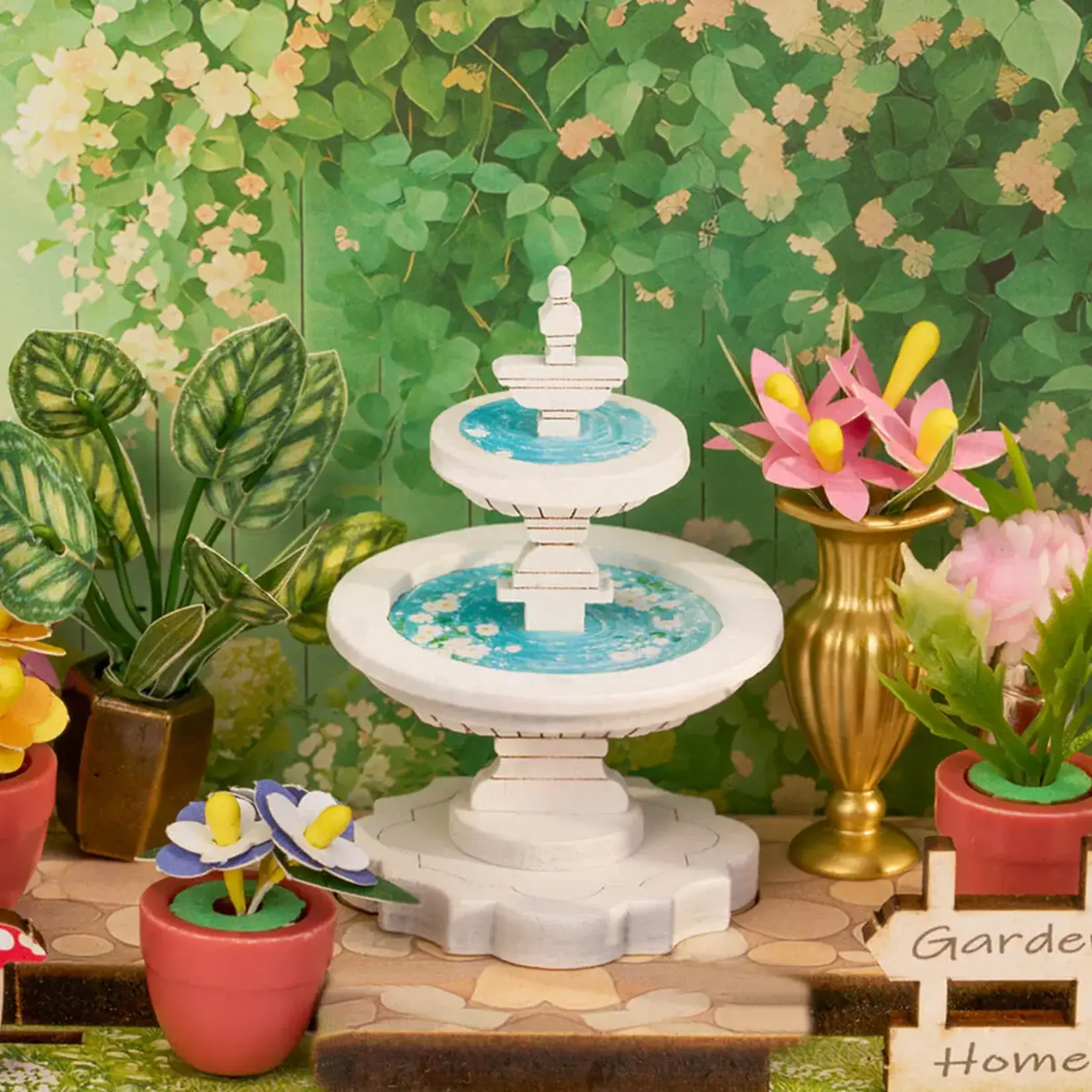 Rolife Rolife - Green Fountain Garden (Mini Store DIY)  - DS049