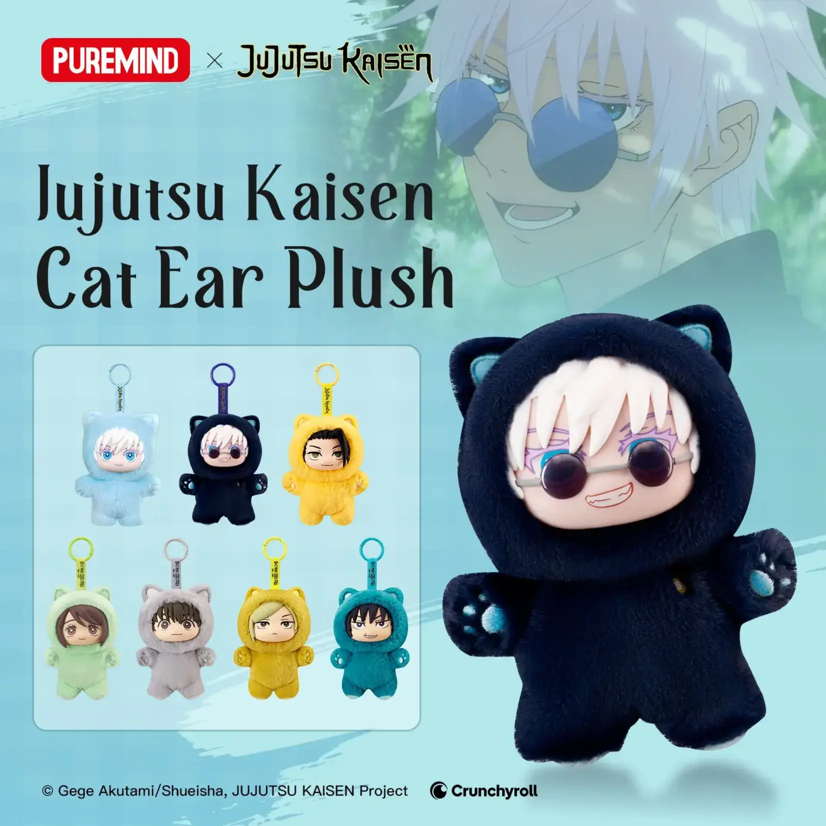 Puremind Blind Box - Jujutsu Kaisen Cat Ear Plush Series 2726