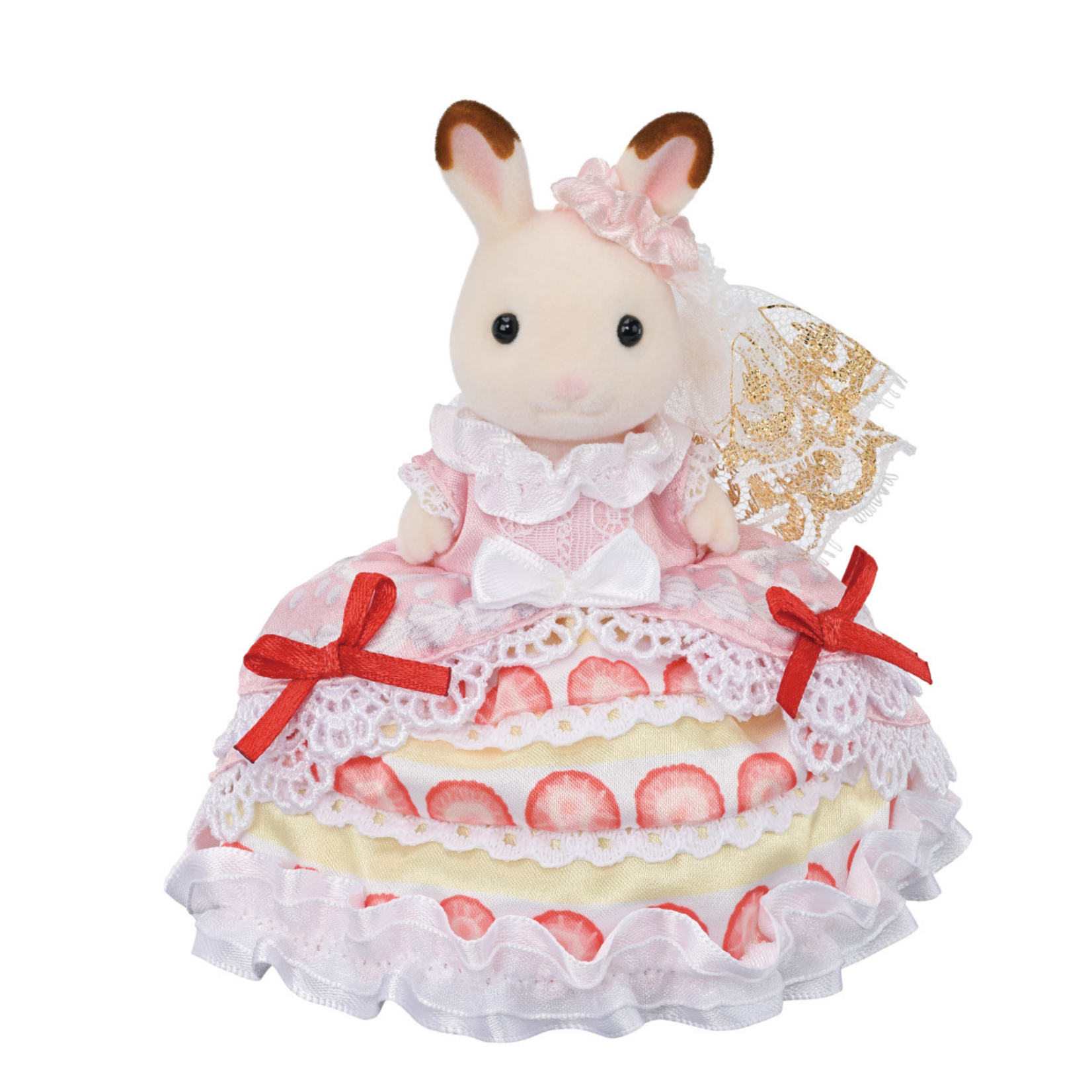 Calico Critters Calico Critters - Freya's Birthday Celebration Strawberry Cake Dress  CC4605