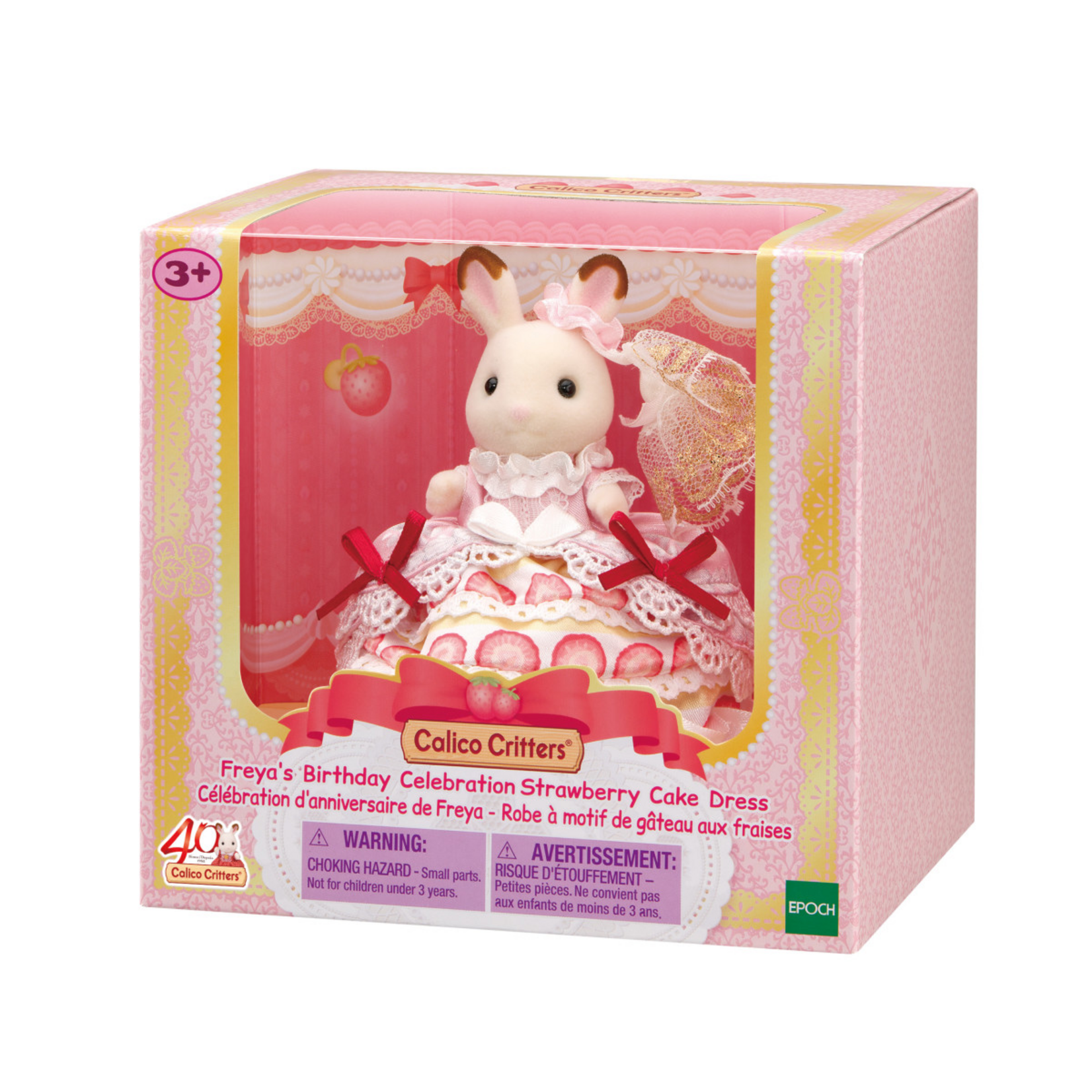 Calico Critters Calico Critters - Freya's Birthday Celebration Strawberry Cake Dress  CC4605