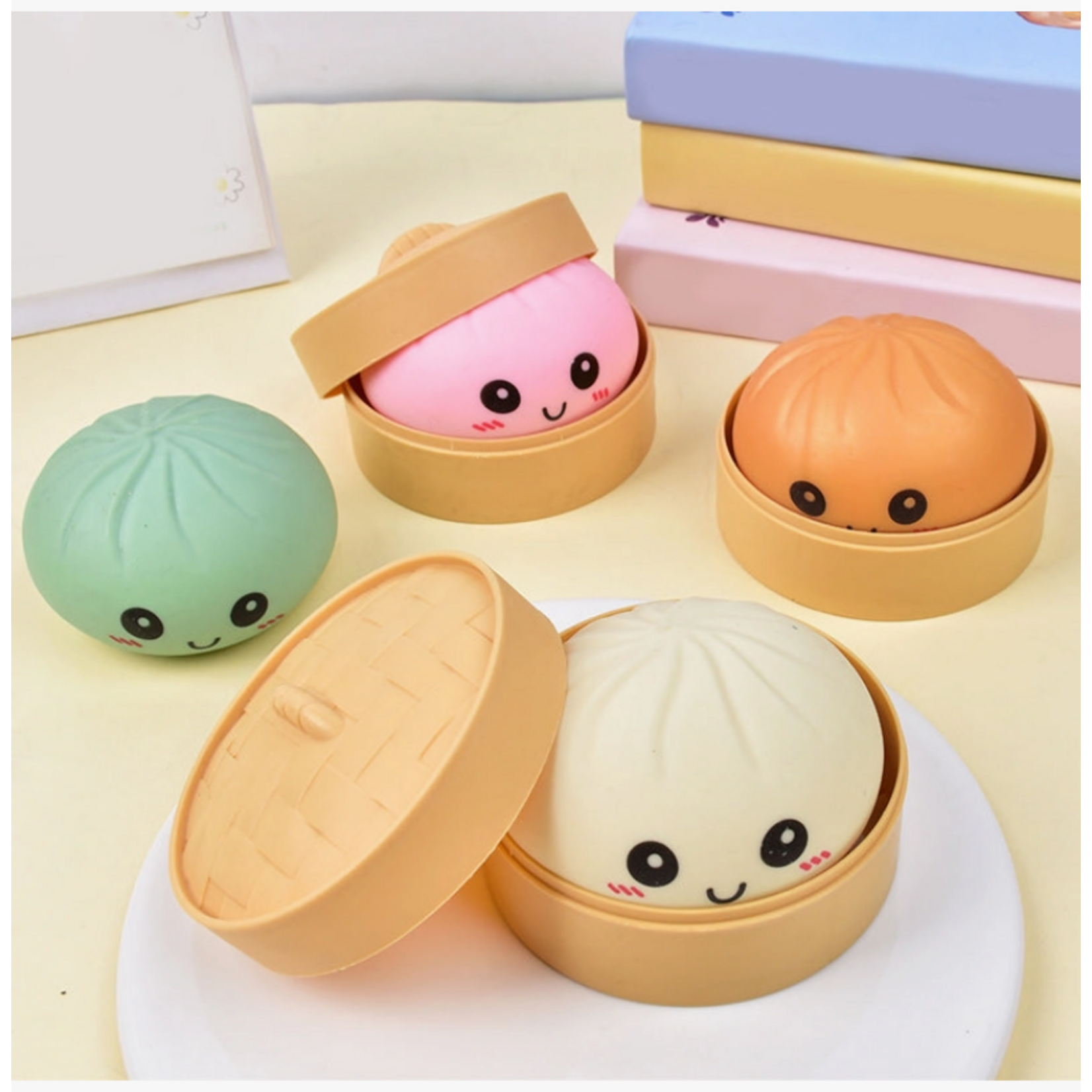 Blind Box - Squishy Dumpling - Jumbo Cartoon - Solid Color