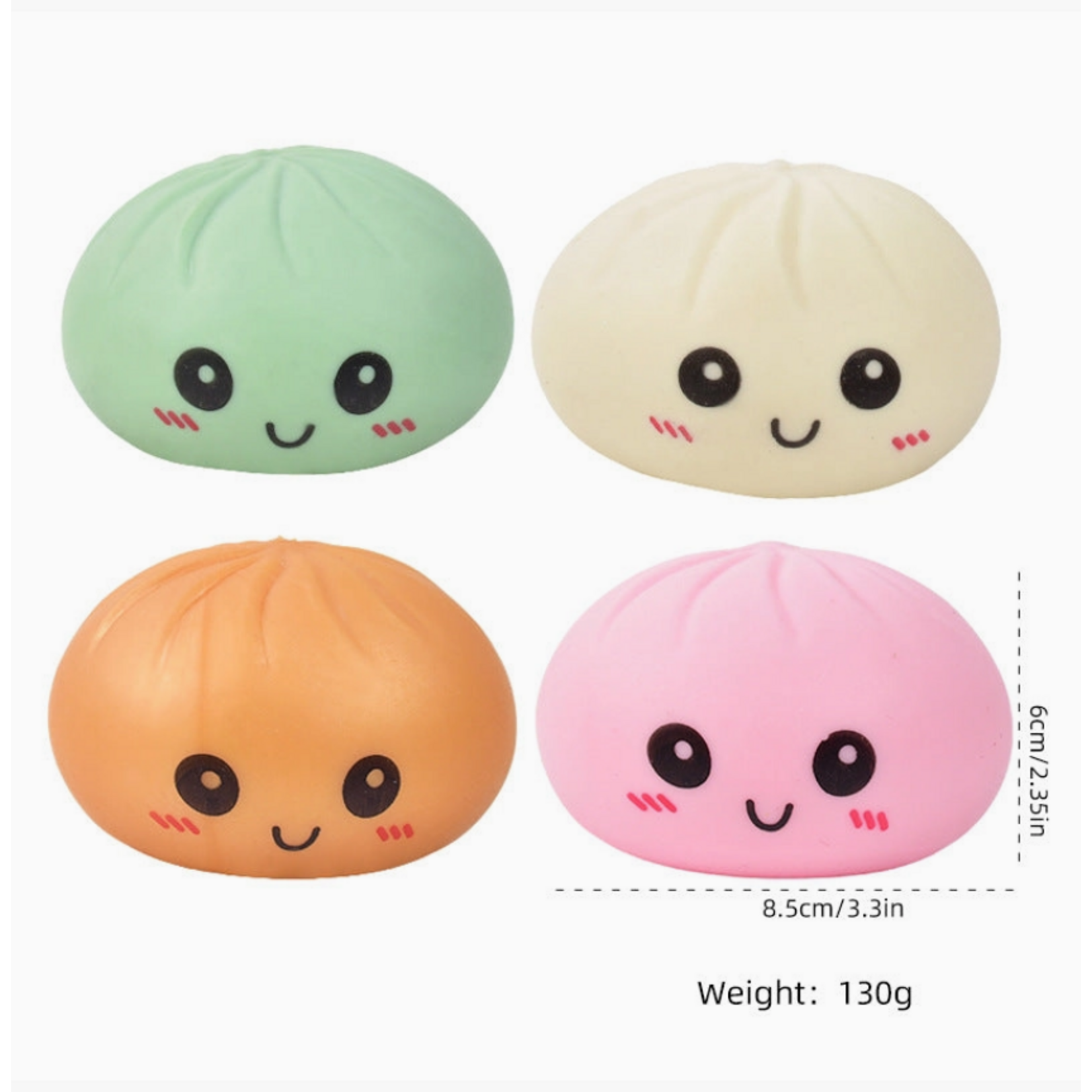 Blind Box - Squishy Dumpling - Jumbo Cartoon - Solid Color