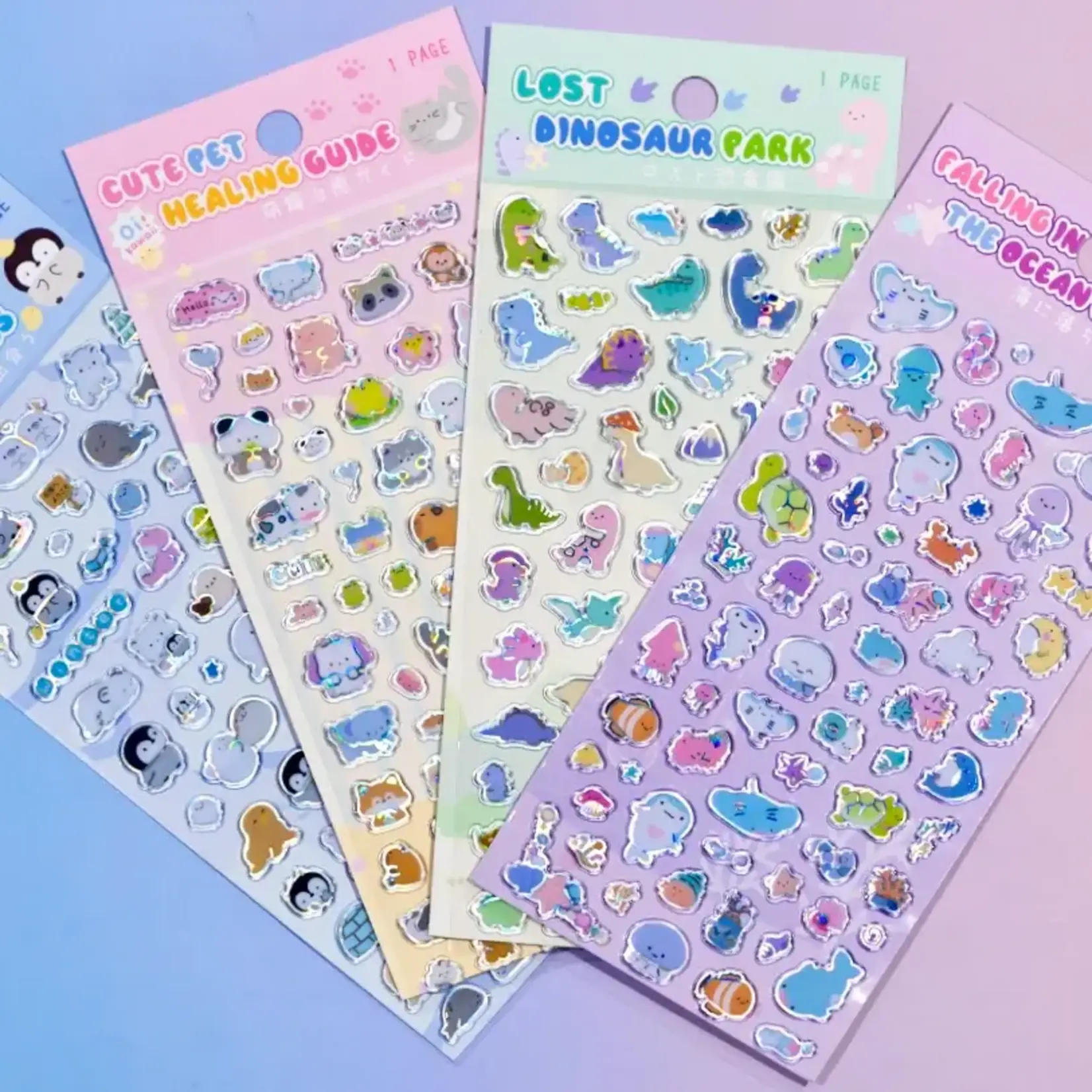 "Laser Glass" Stickers - 11077