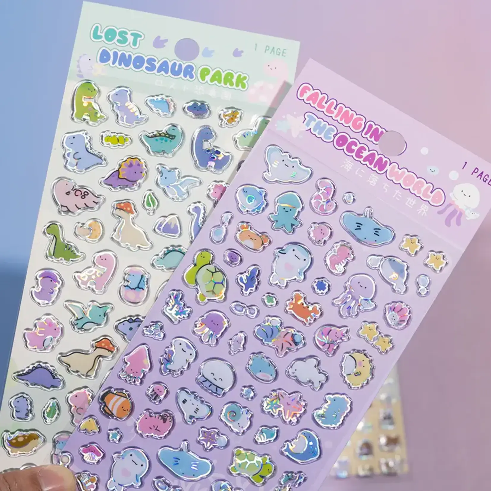 "Laser Glass" Stickers - 11077