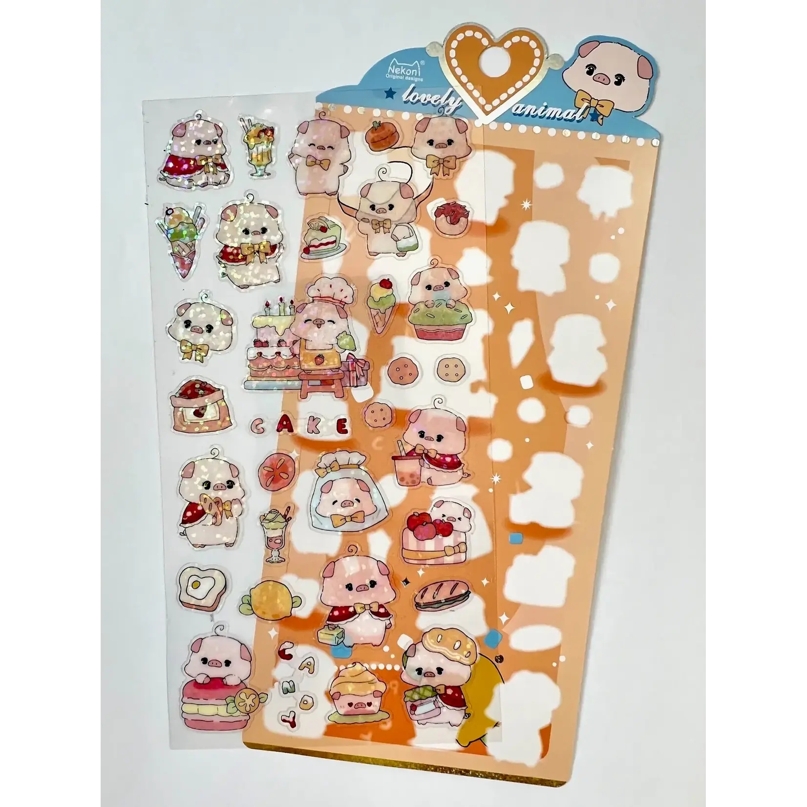 Nekoni Pig Back Off Stickers - 51017
