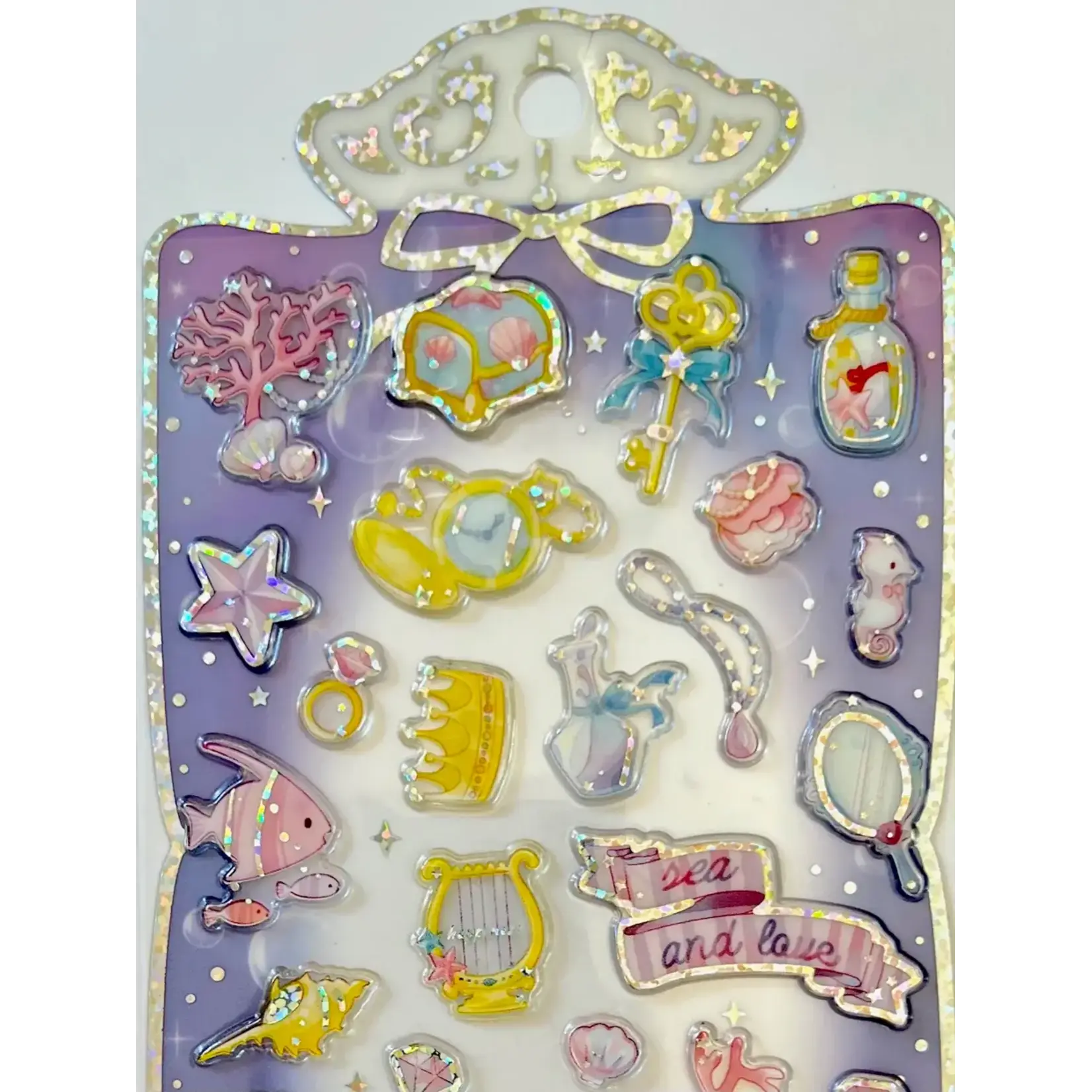 Nekoni Blue Shiny Princess Stickers - 51032