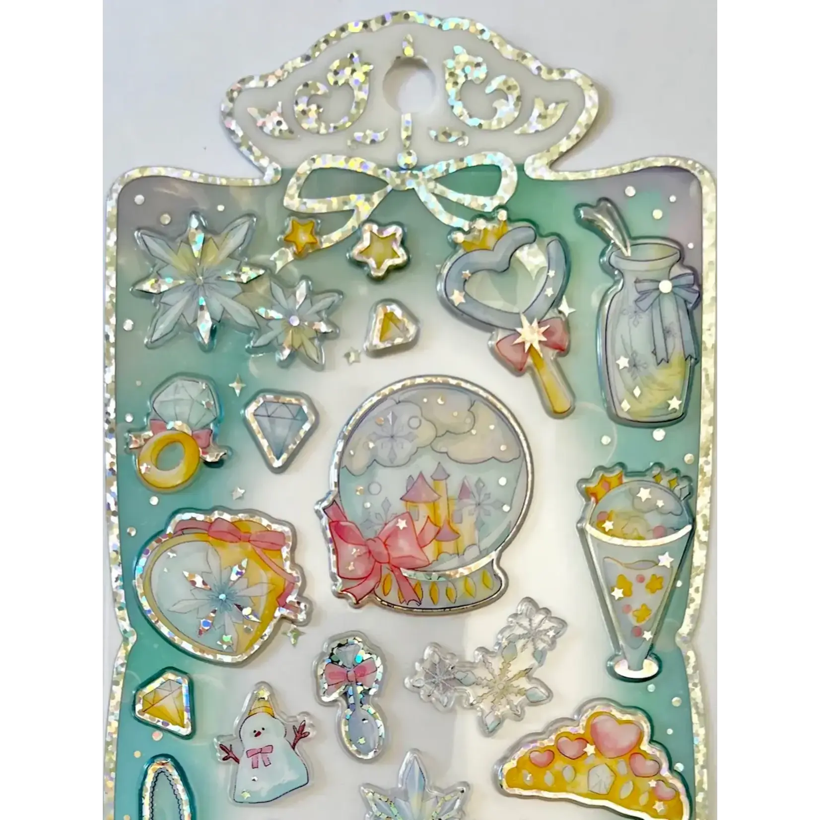Nekoni Blue Shiny Princess Stickers - 51034