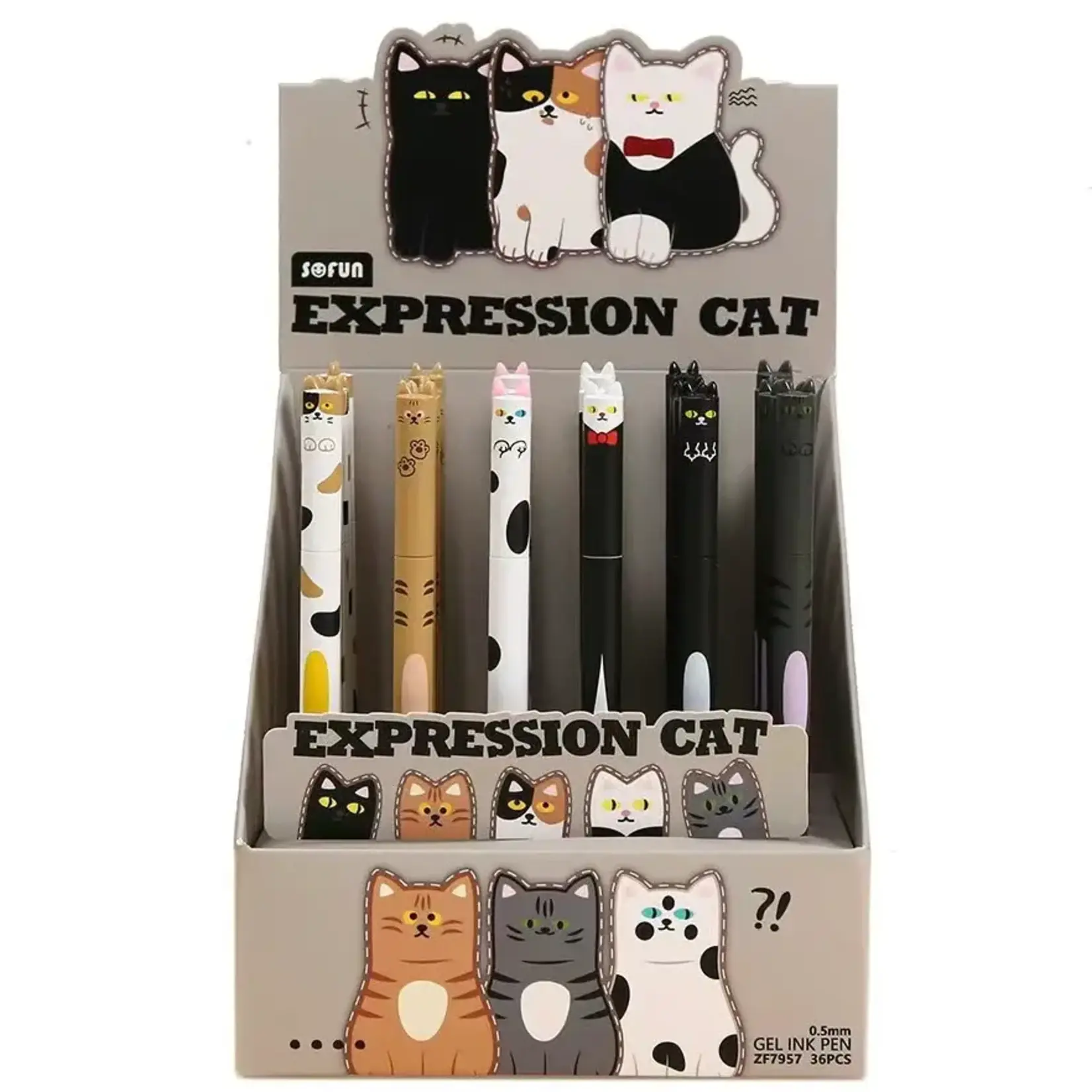 SoFun Expression Cat Gel Pen - 22728