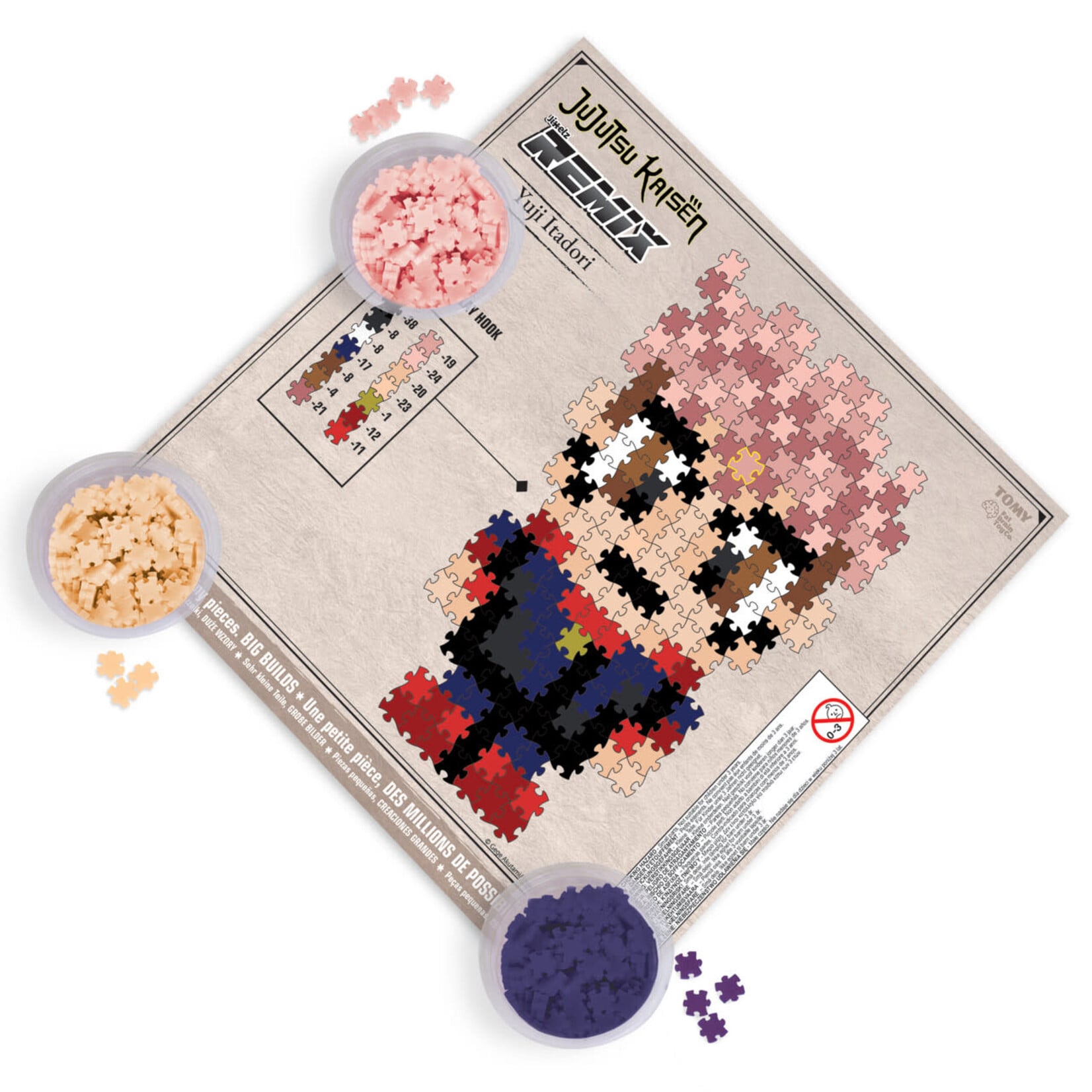 TOMY Jixelz Remix Jujutsu Kaisen Puzzle (250 Pieces) T73700