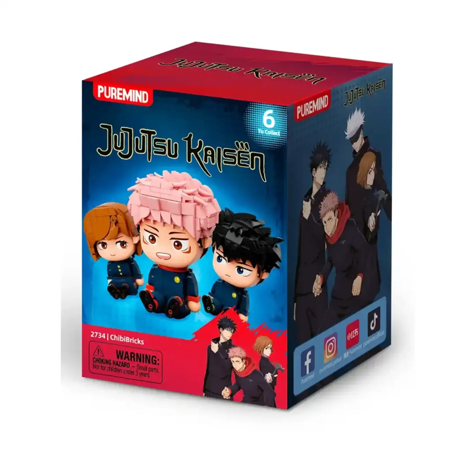 Puremind Blind Box - Jujutsu Kaisen Chibi Bricks Series 2734