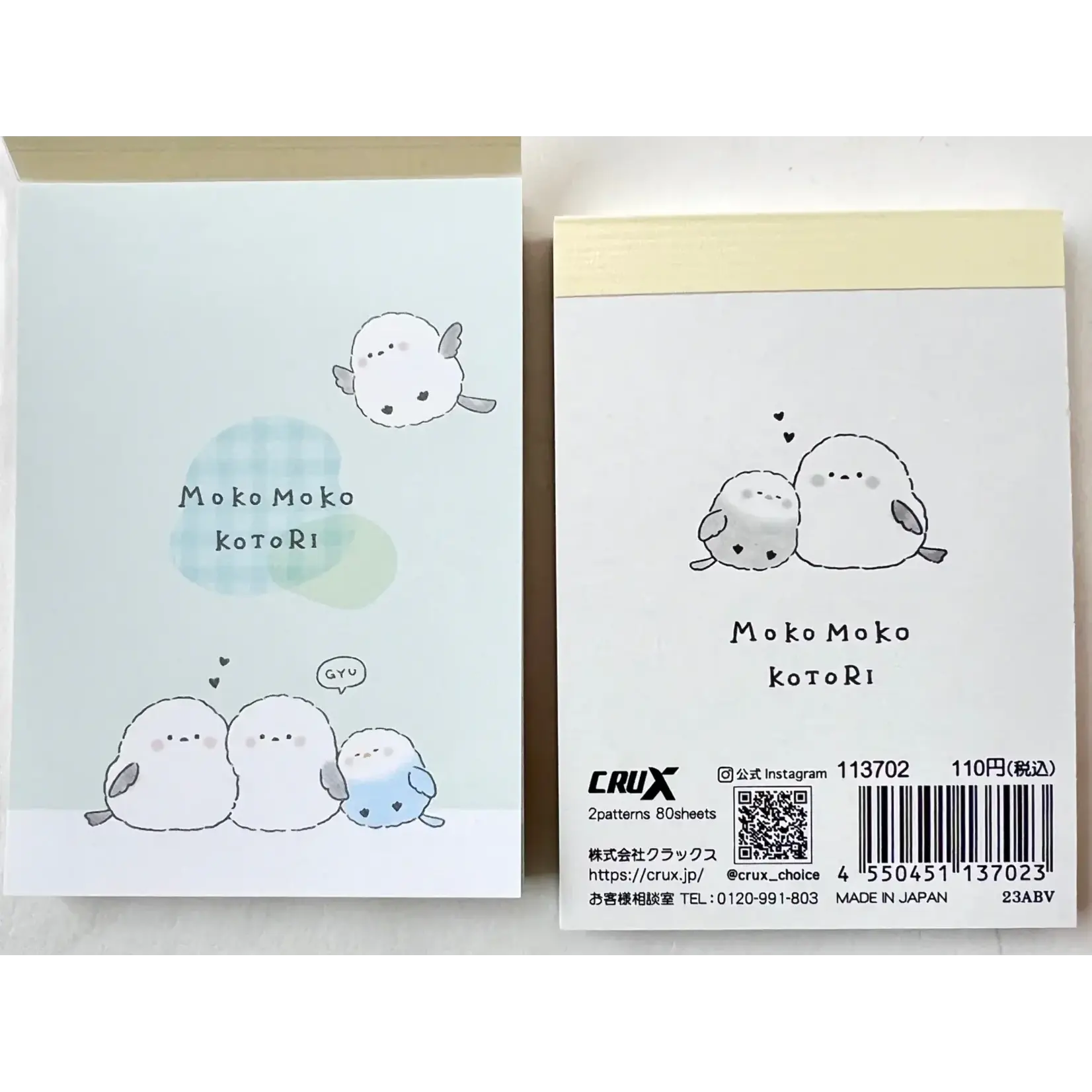 Crux Little Birds Moko Moko Kotori Mini Notepad - 113702