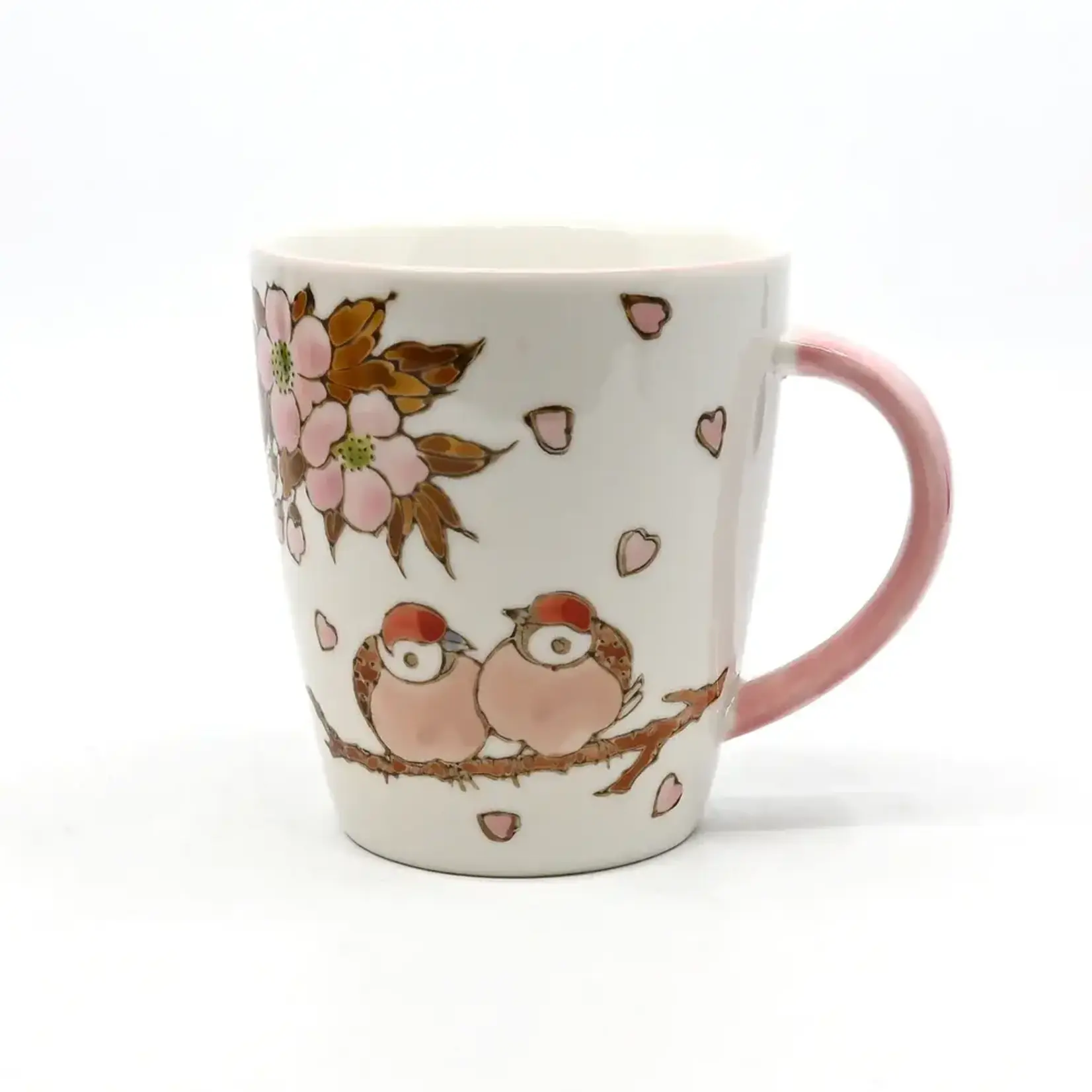Mug - 12oz - Twin Sparrows Cherry Blossoms MGH4-SZM1