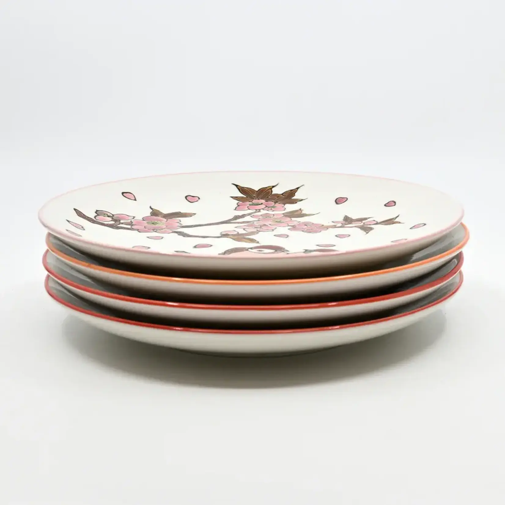 Plate - 4pcs Set 7.5"D - Twin Sparrows Collection PGS4-SZM